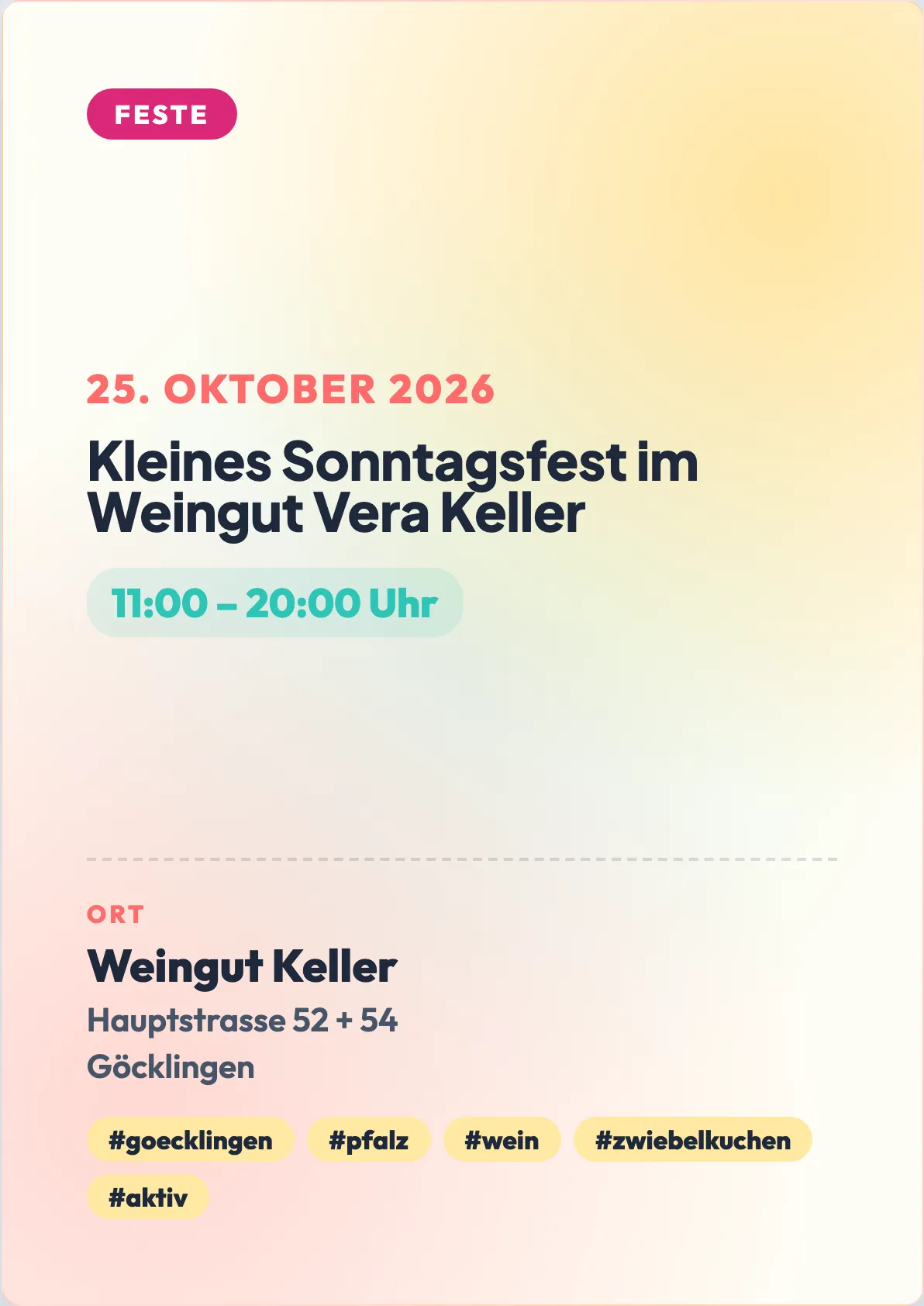 Veranstaltungsflyer
