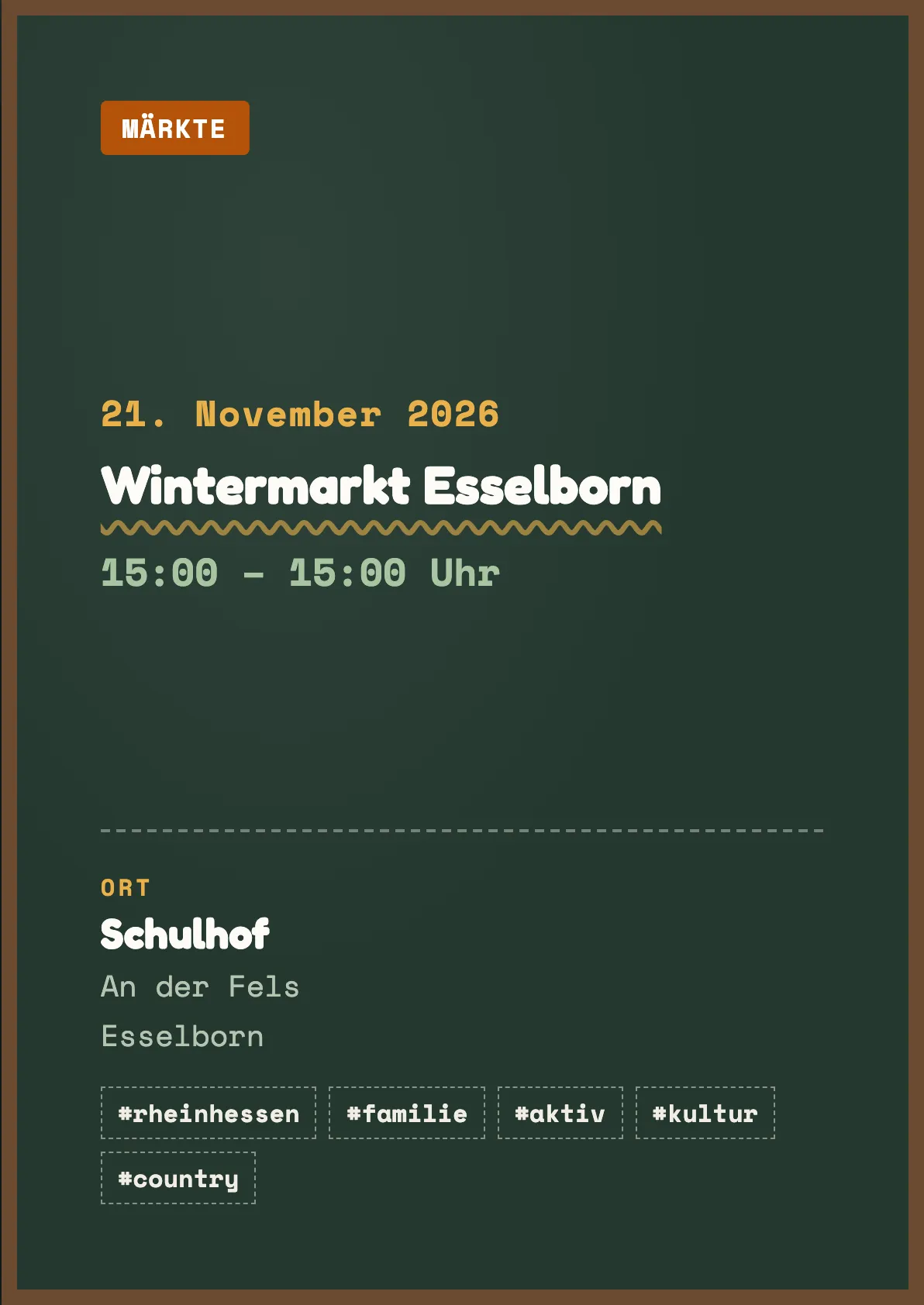 Veranstaltungsflyer