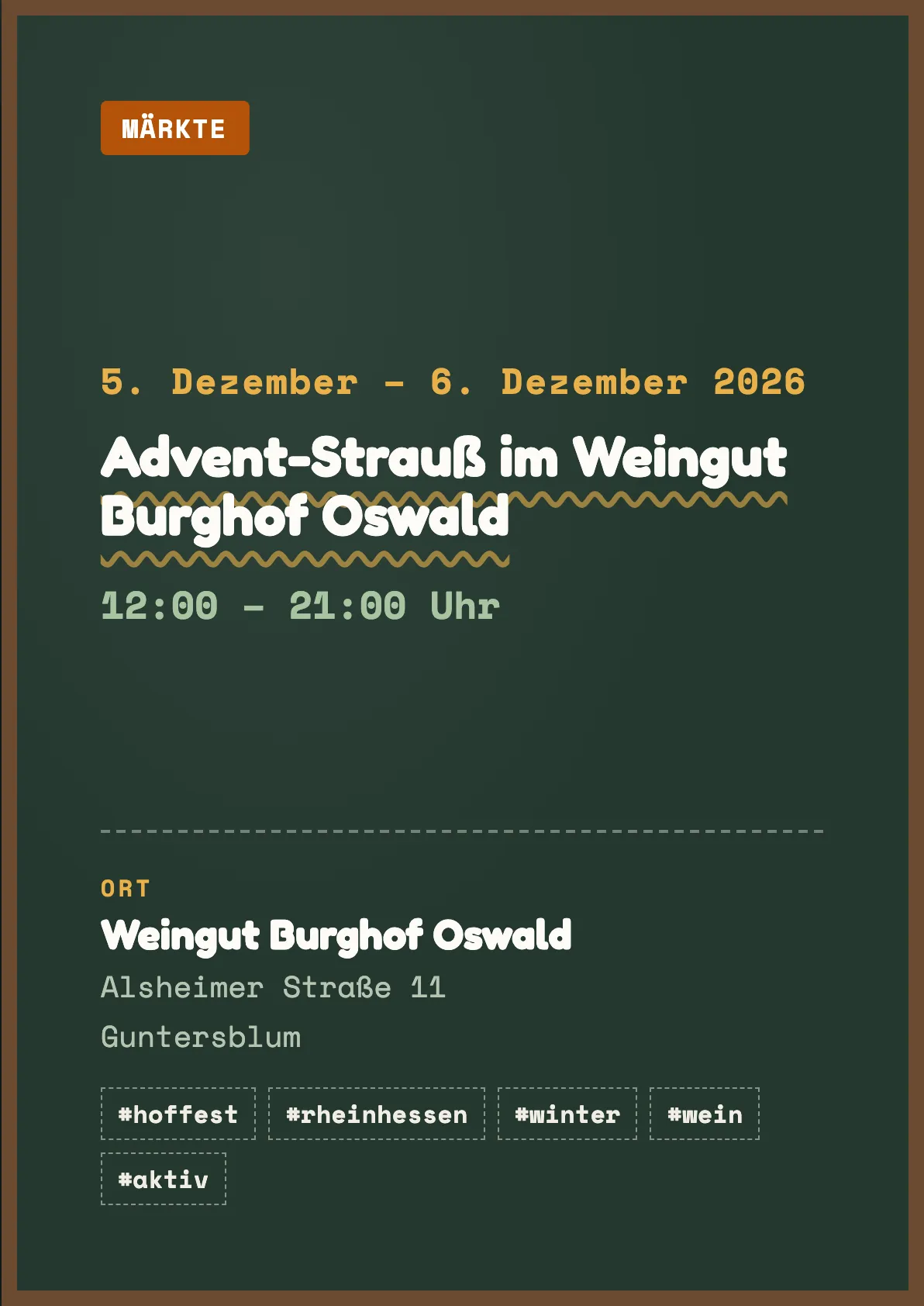 Veranstaltungsflyer