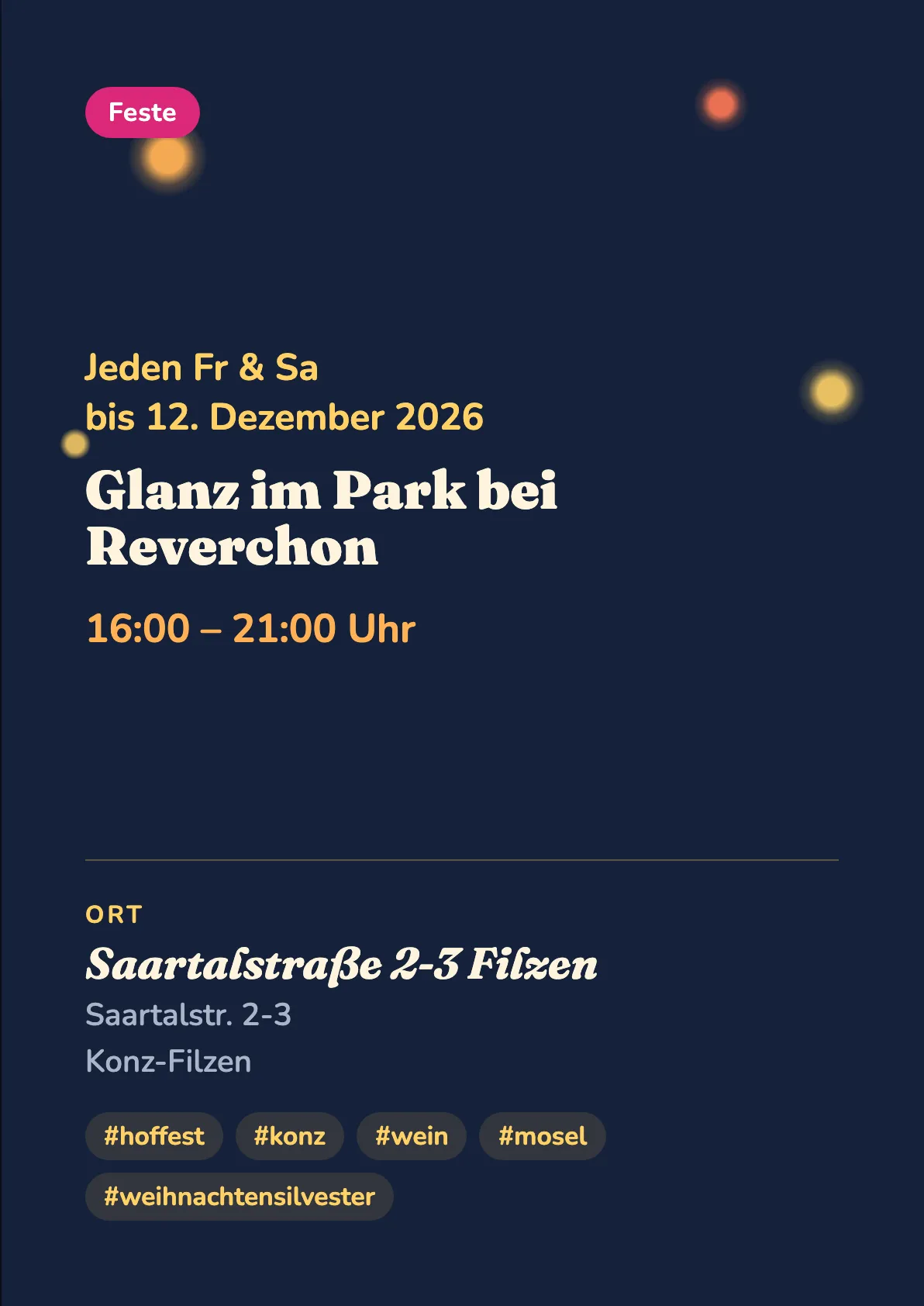 Veranstaltungsflyer