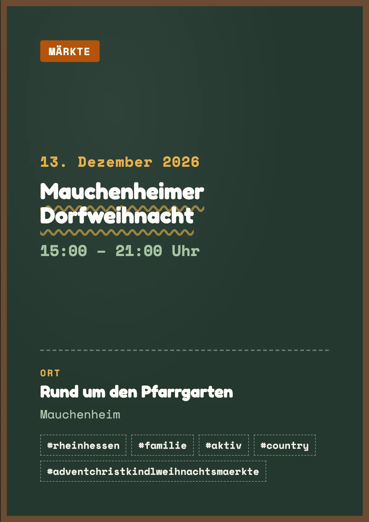 Veranstaltungsflyer