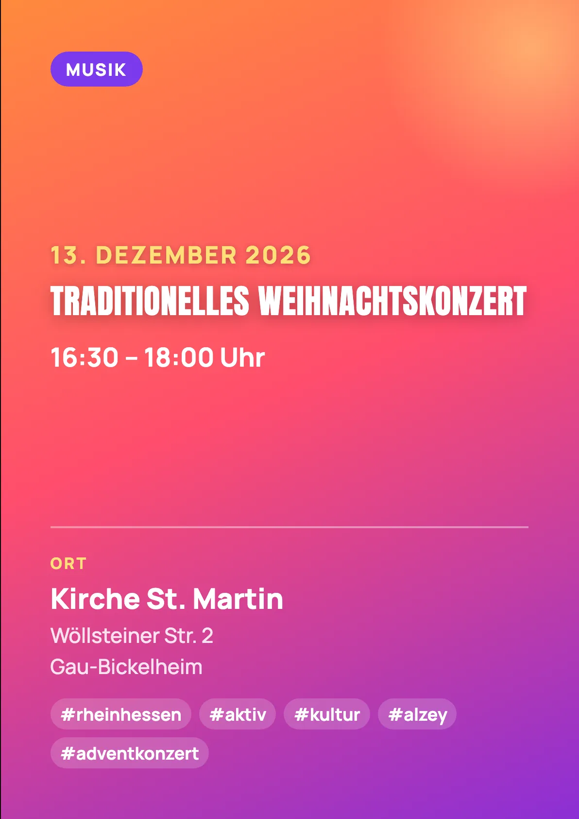 Veranstaltungsflyer