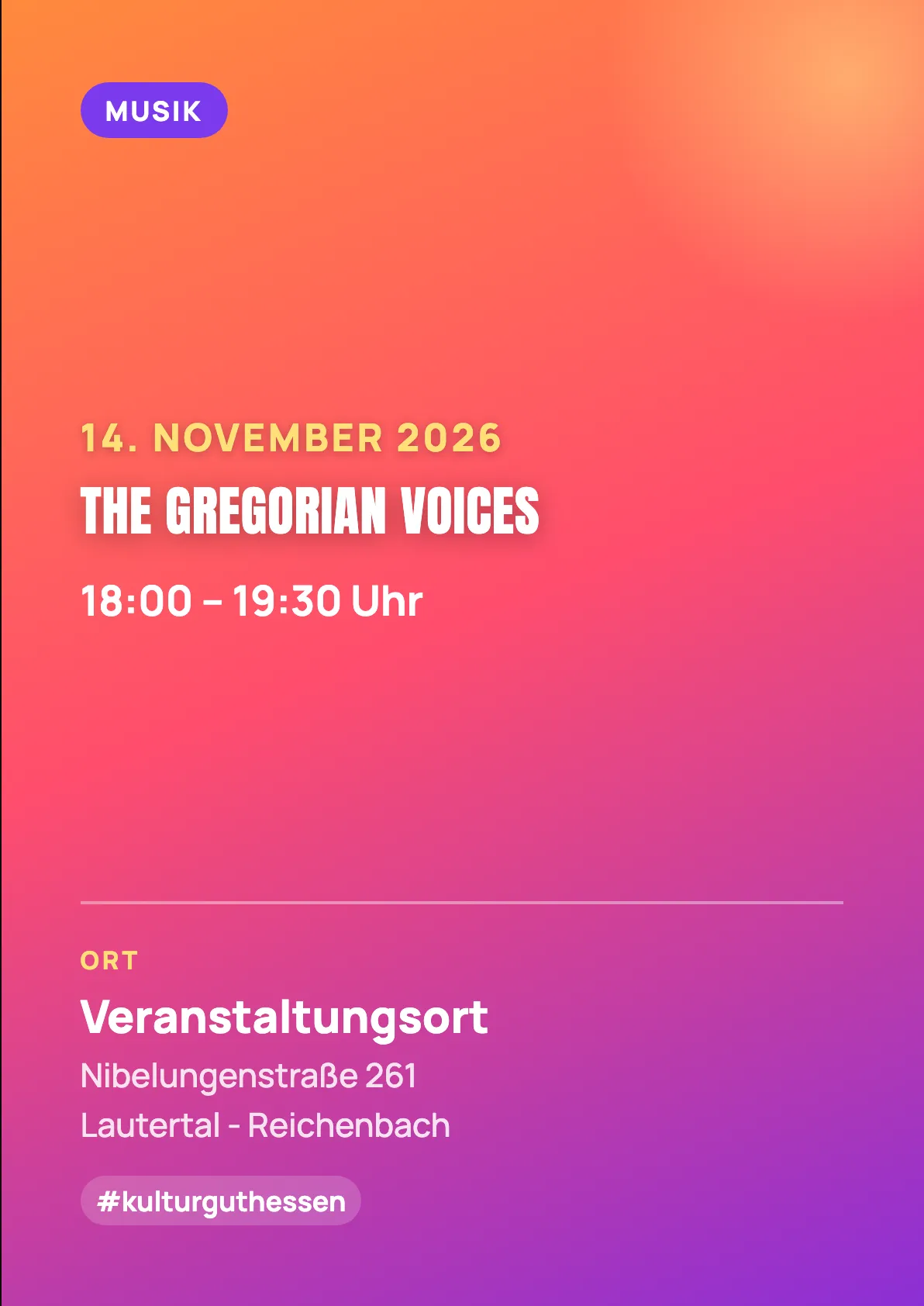 Veranstaltungsflyer