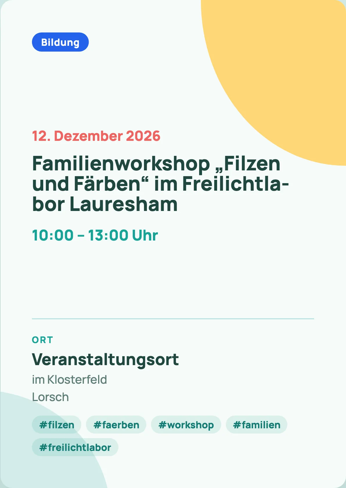 Veranstaltungsflyer