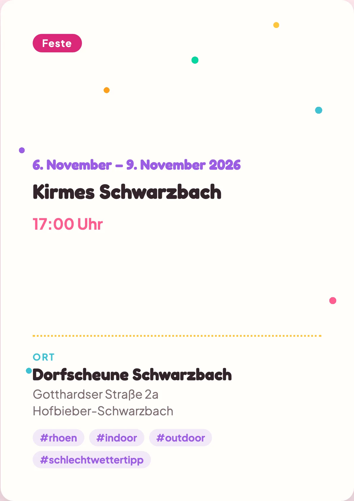 Veranstaltungsflyer
