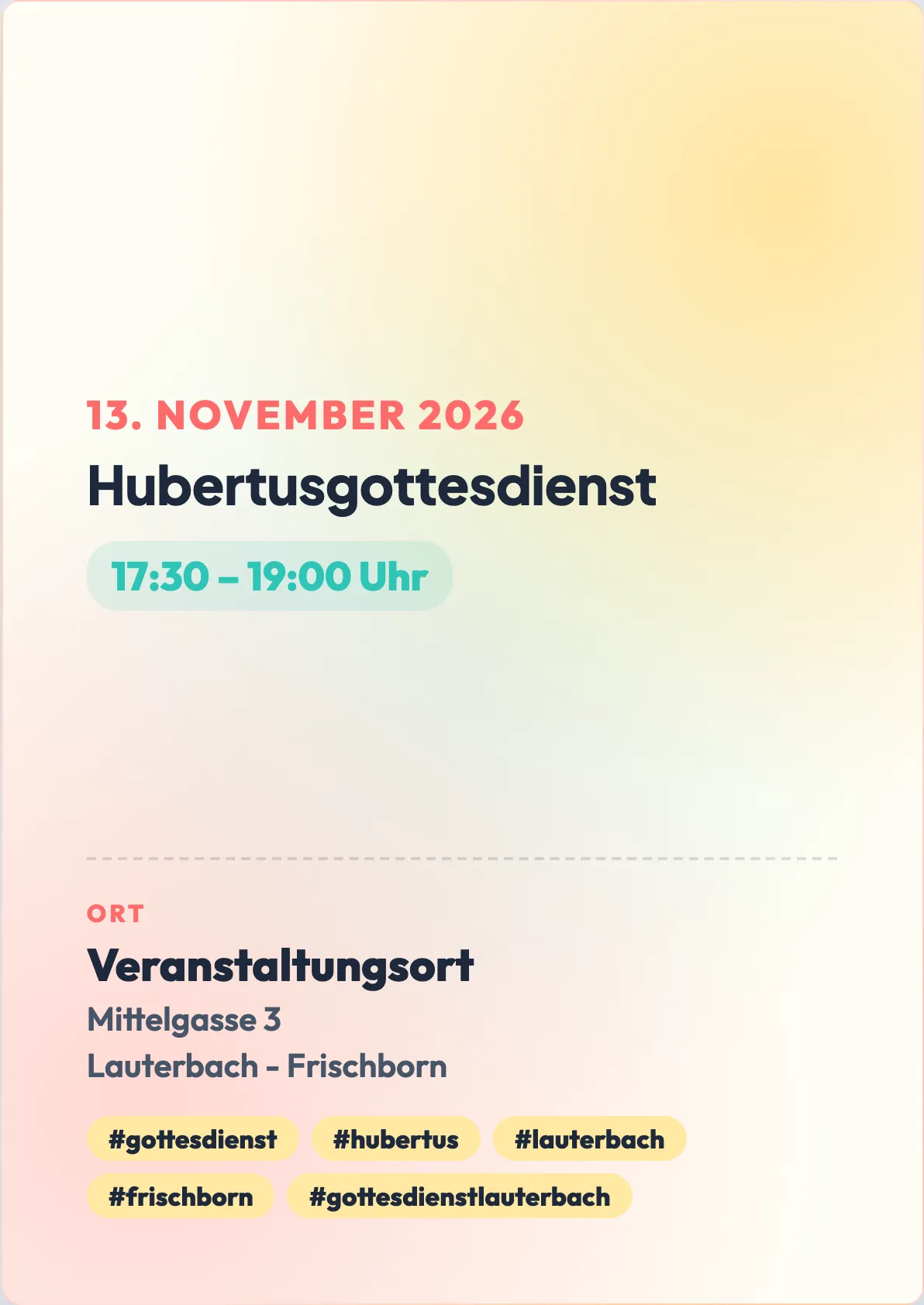 Veranstaltungsflyer