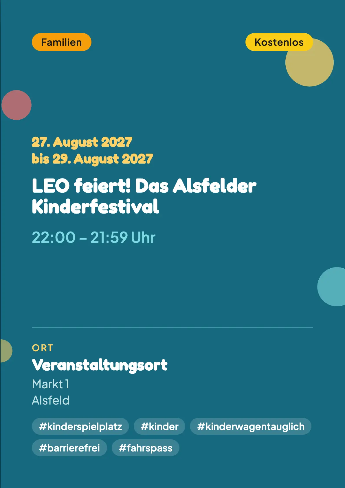 Veranstaltungsflyer