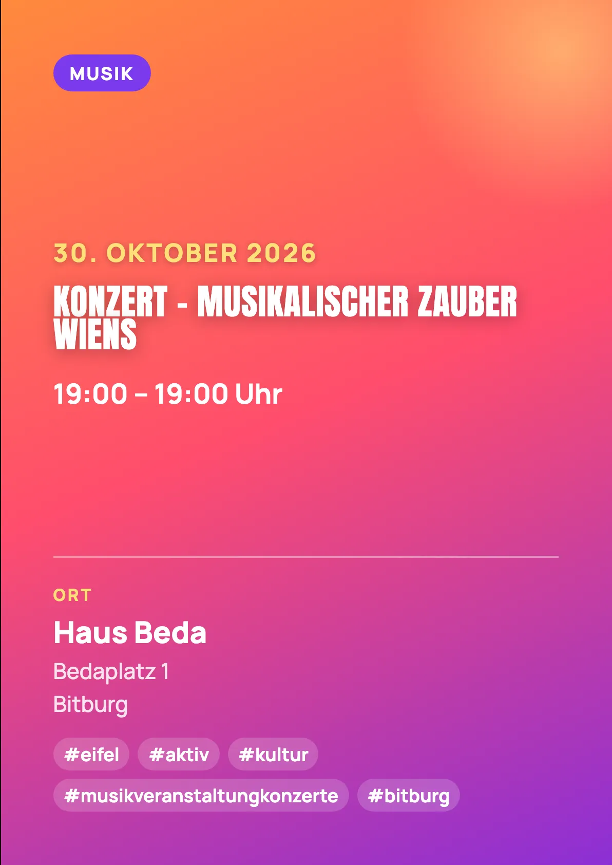 Veranstaltungsflyer