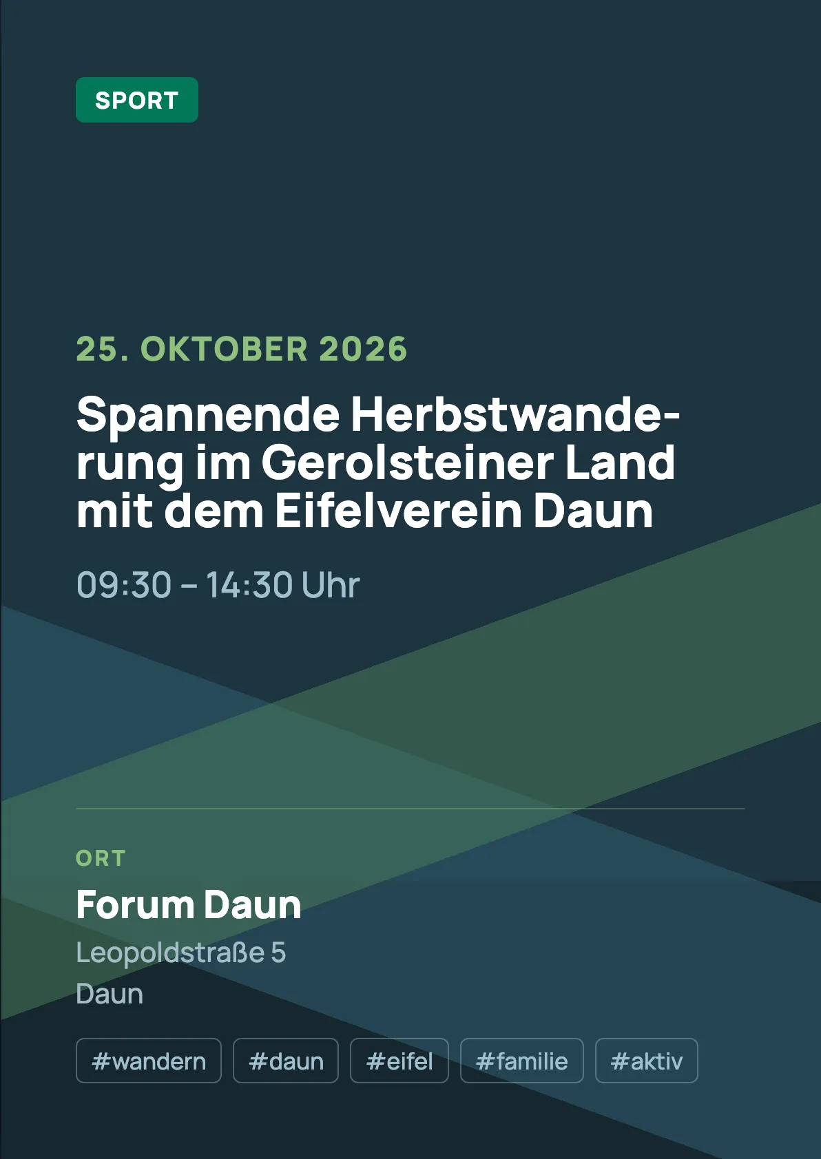 Veranstaltungsflyer