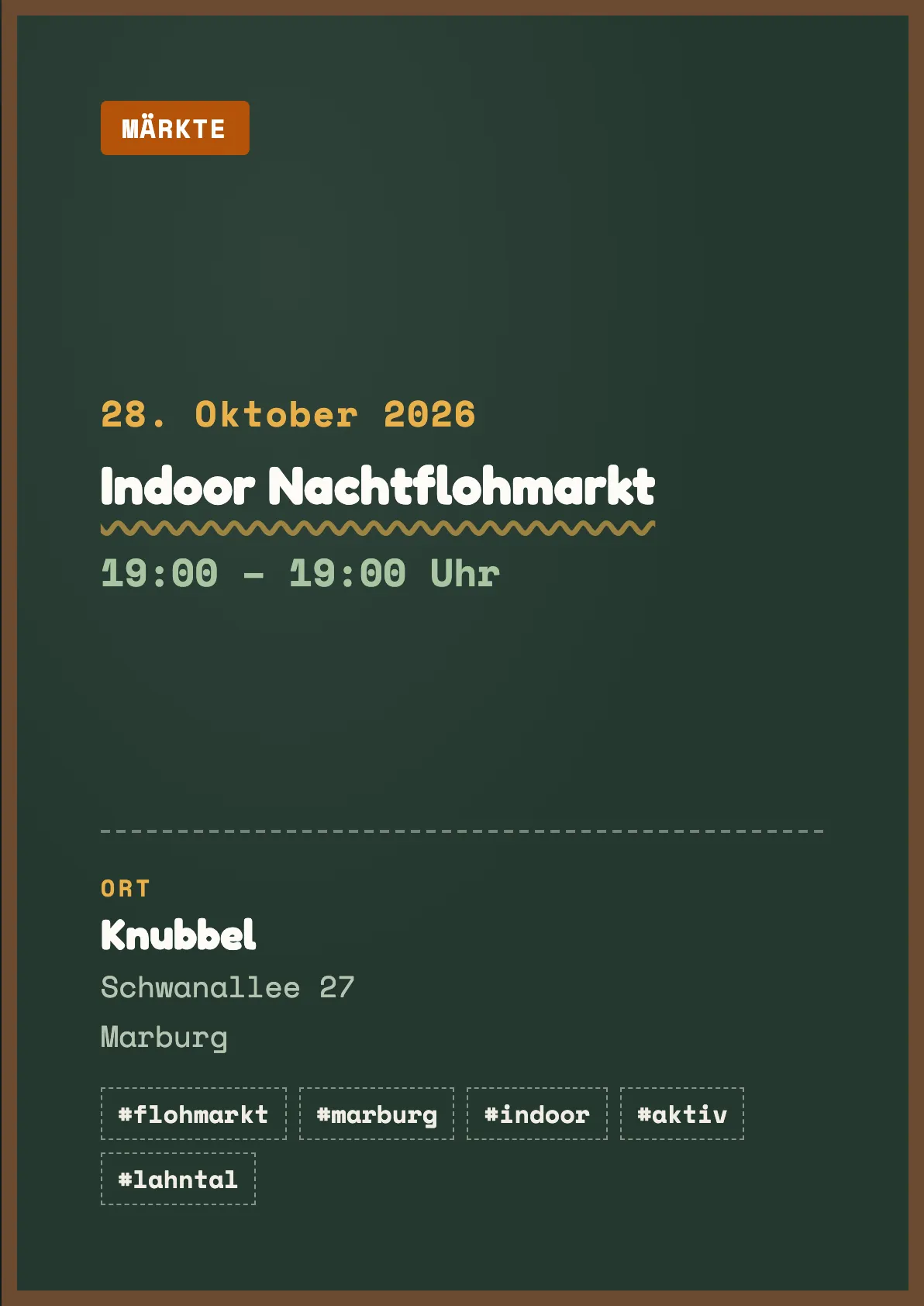 Veranstaltungsflyer