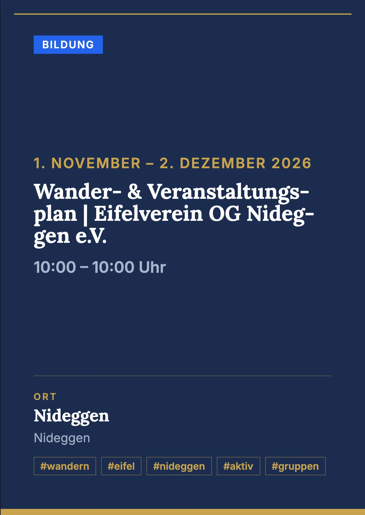Veranstaltungsflyer