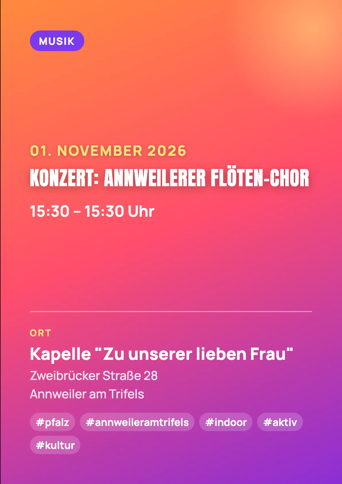 Veranstaltungsflyer