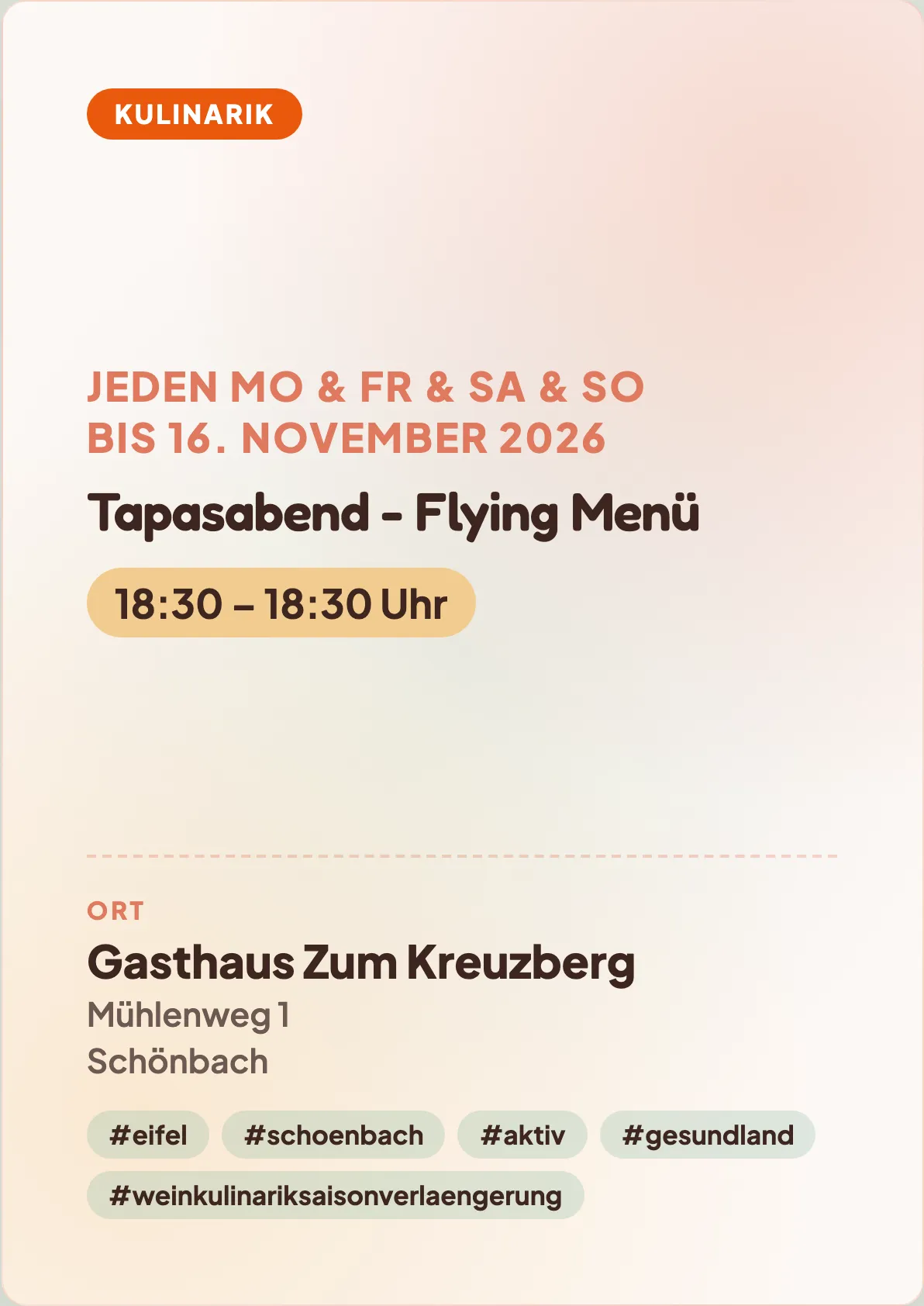 Veranstaltungsflyer