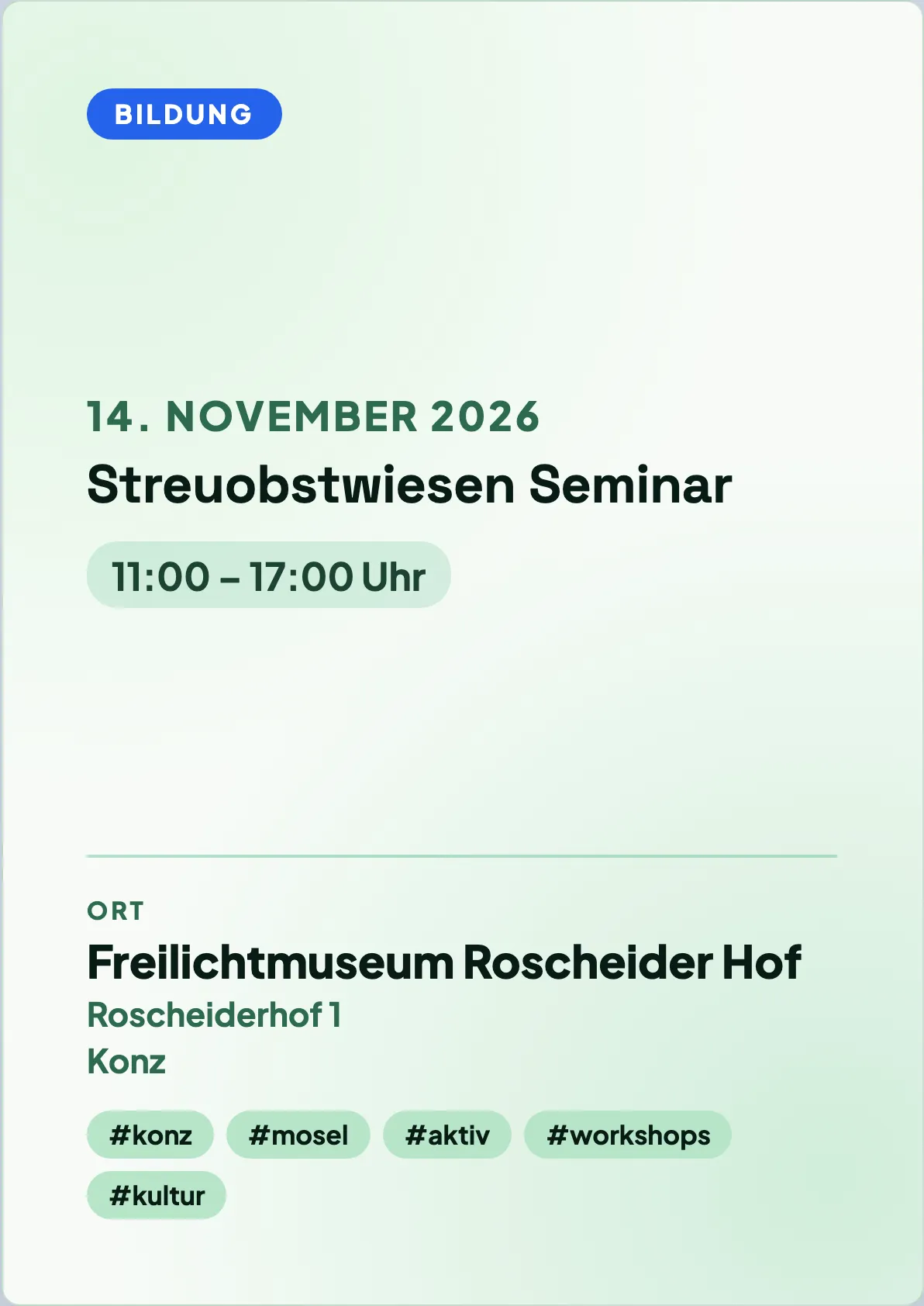 Veranstaltungsflyer