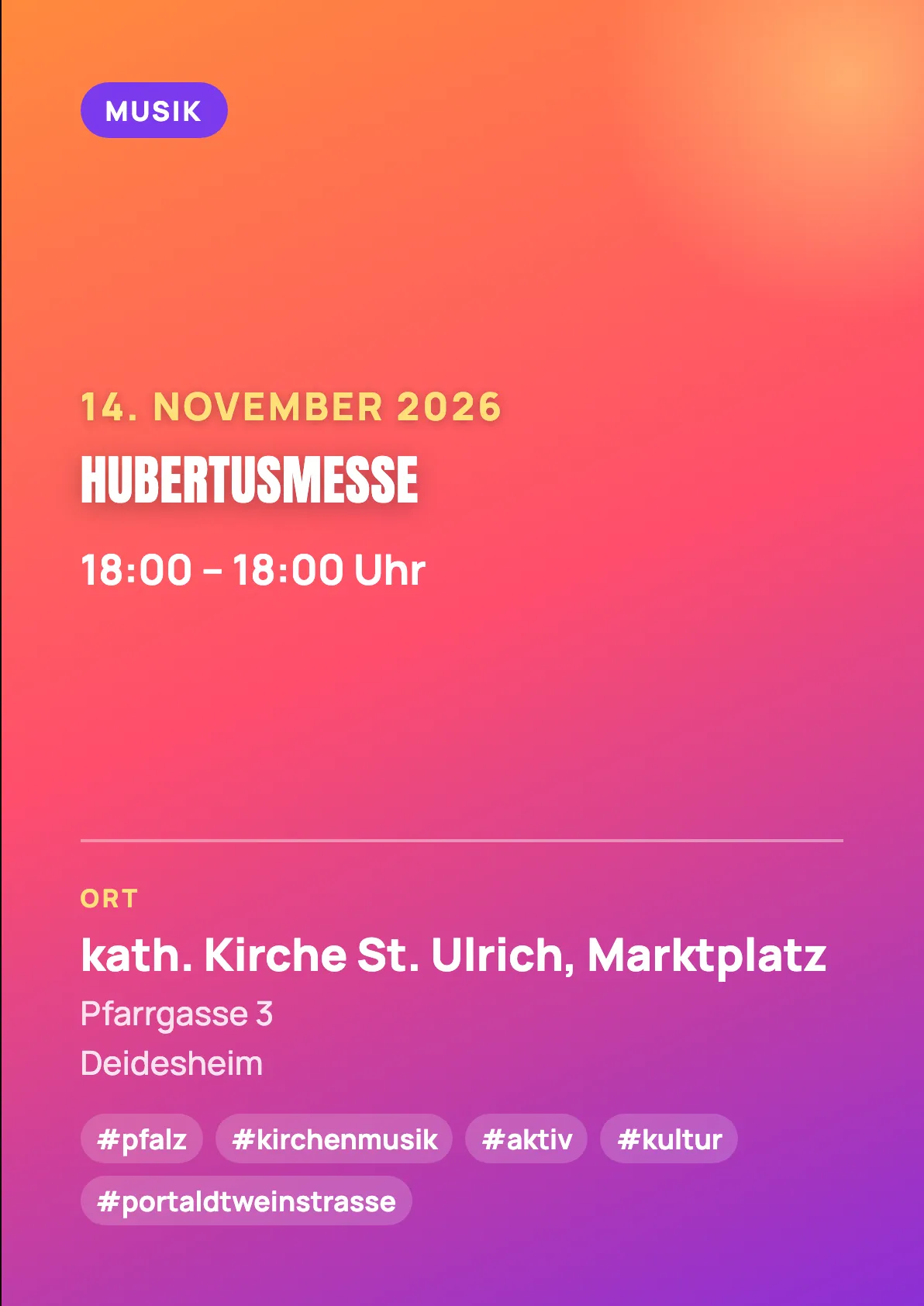 Veranstaltungsflyer