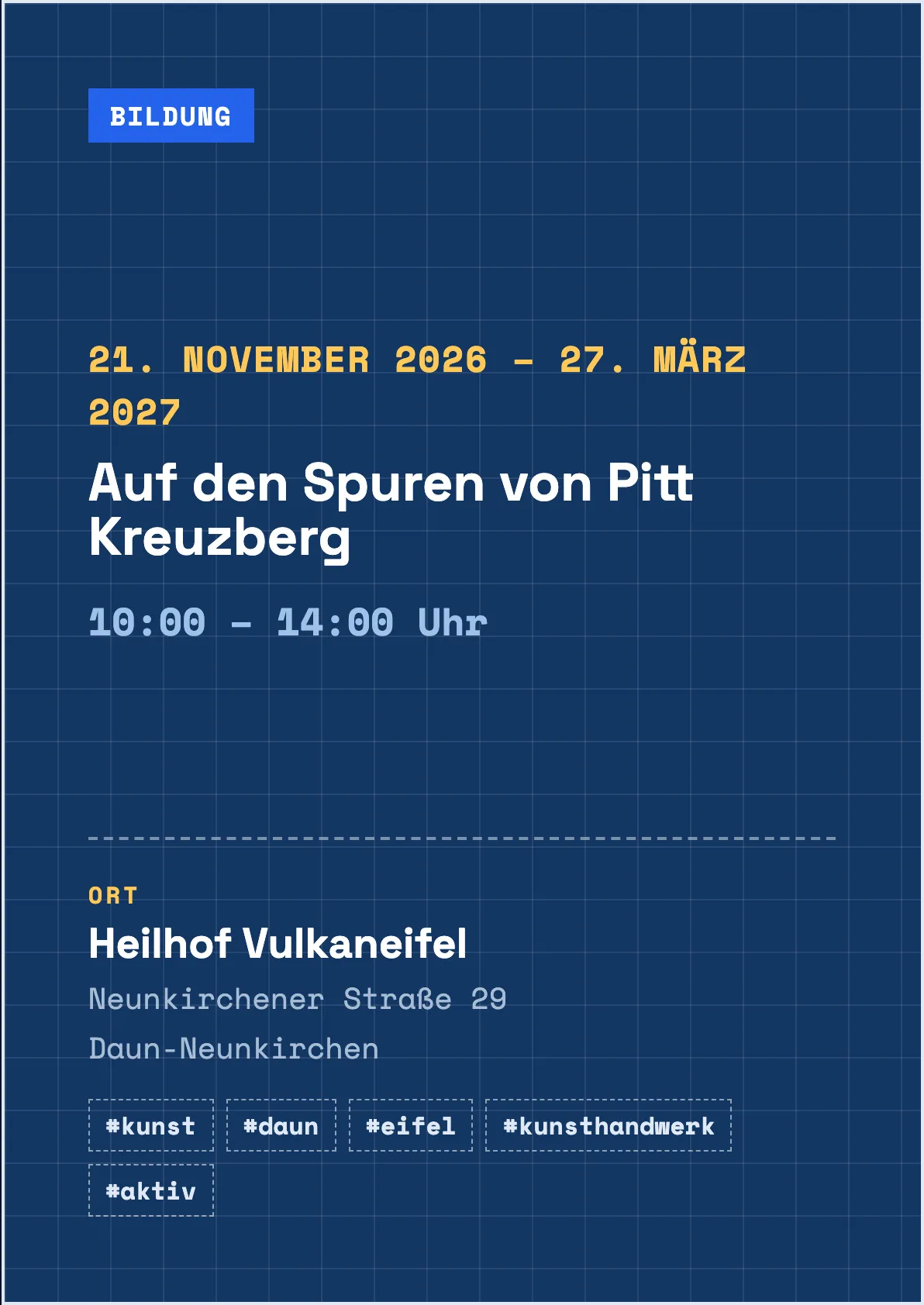 Veranstaltungsflyer