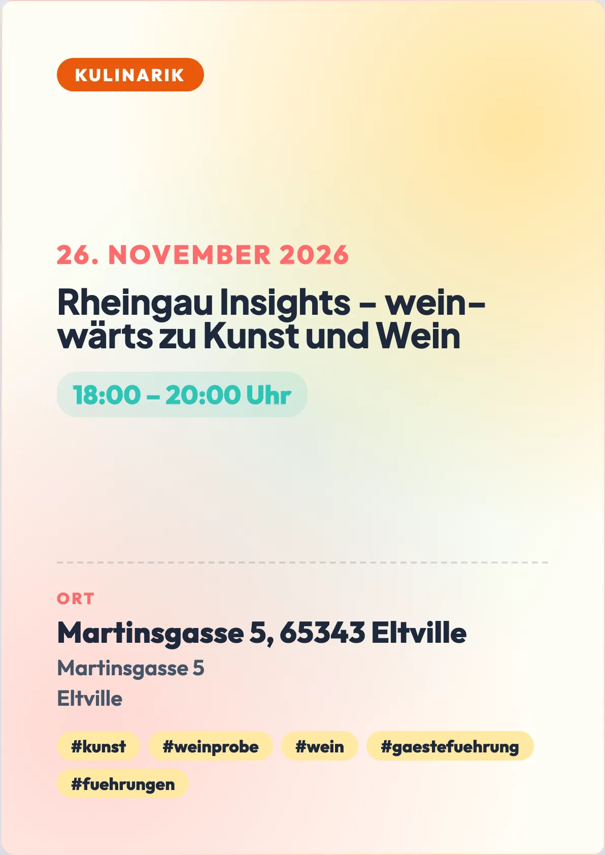 Veranstaltungsflyer