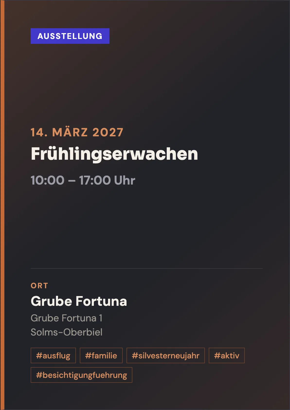Veranstaltungsflyer