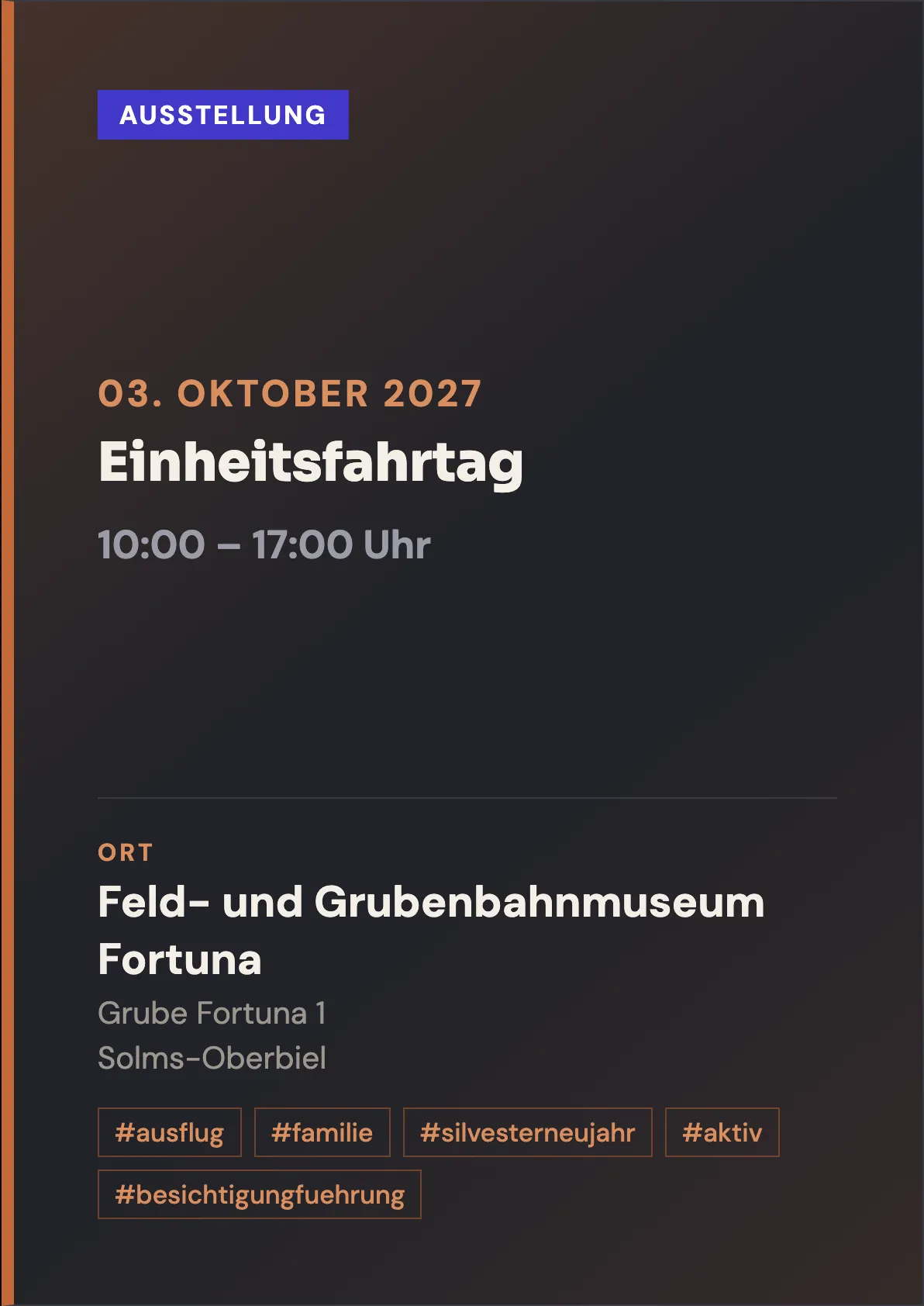 Veranstaltungsflyer