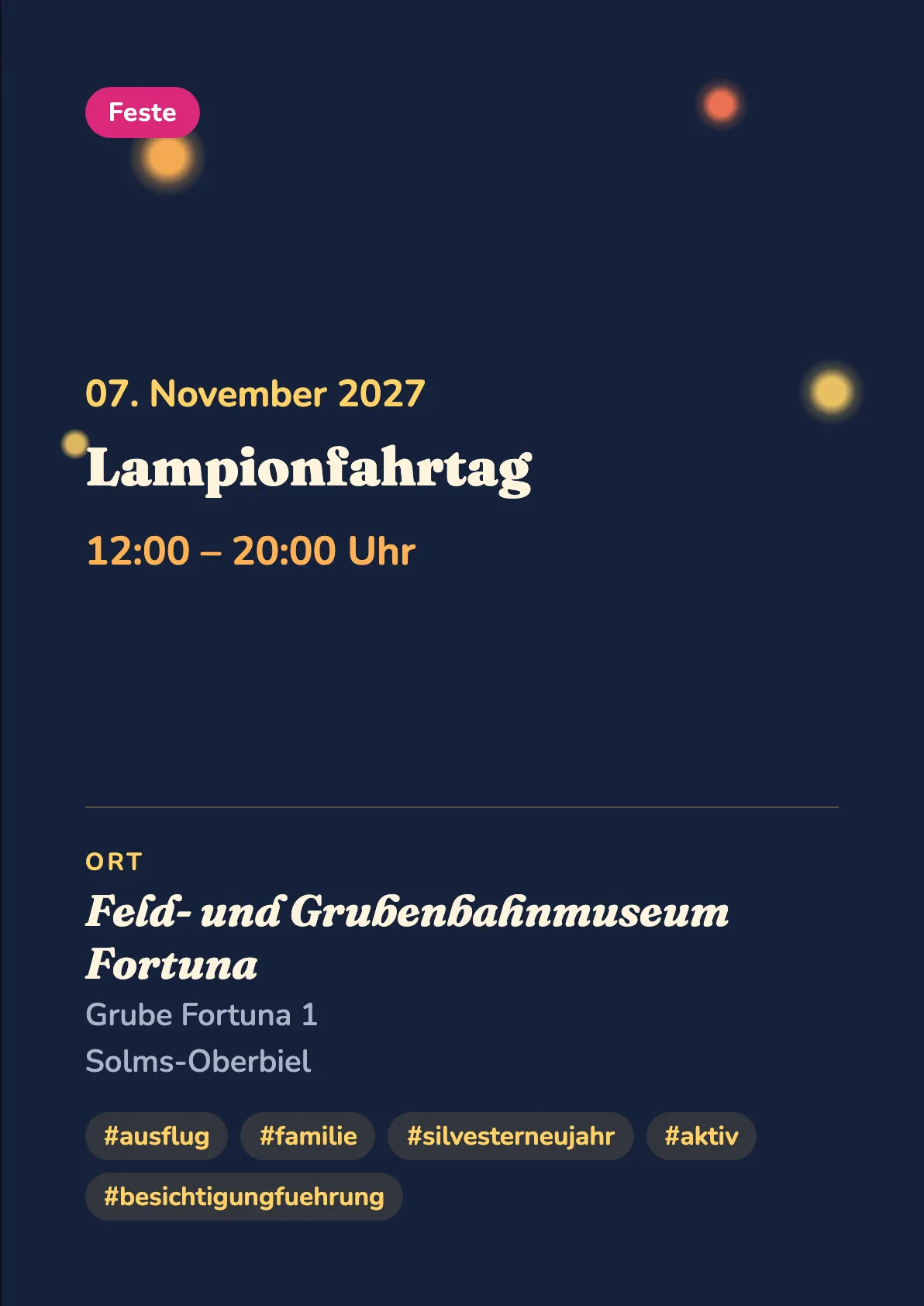 Veranstaltungsflyer