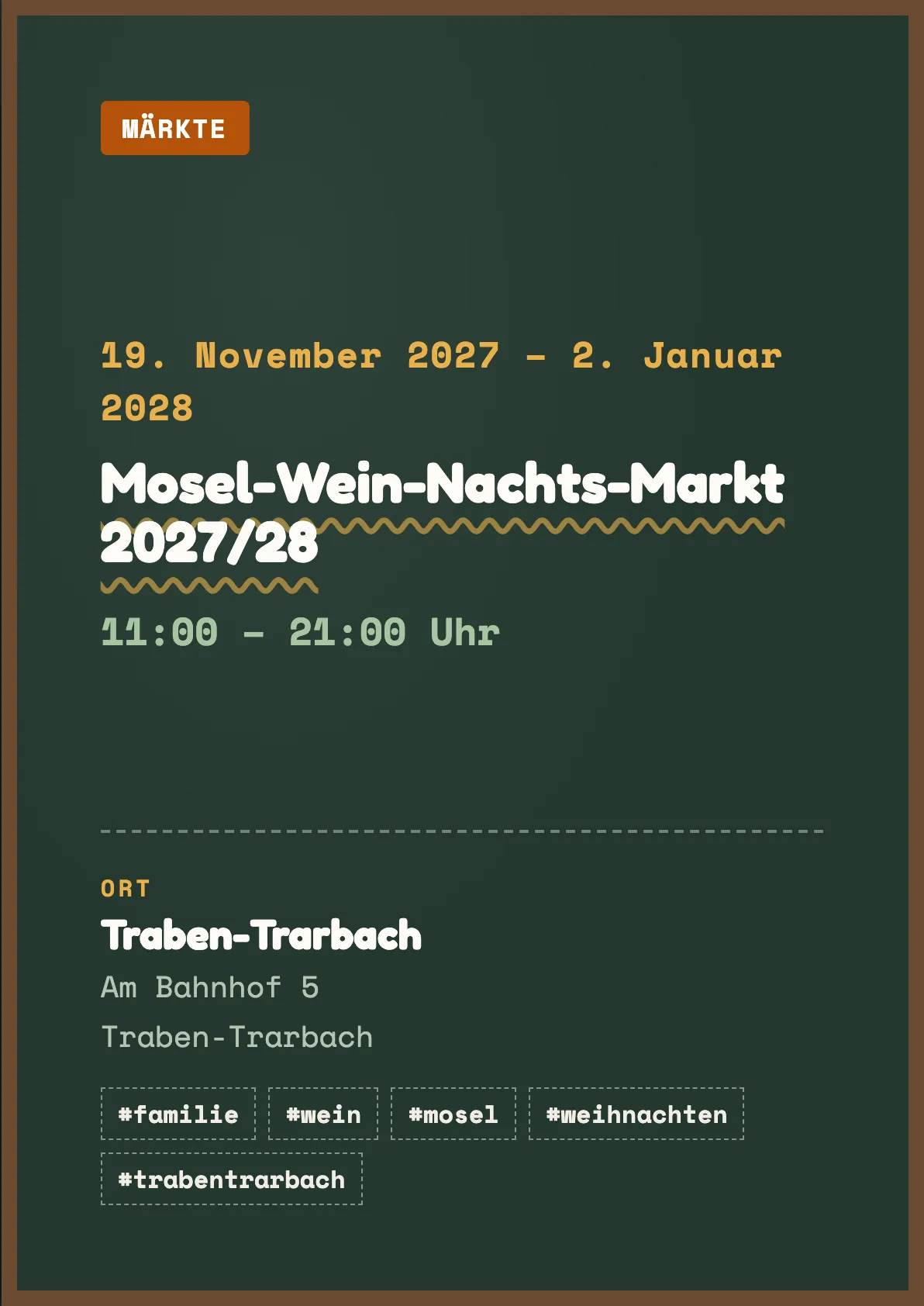 Veranstaltungsflyer