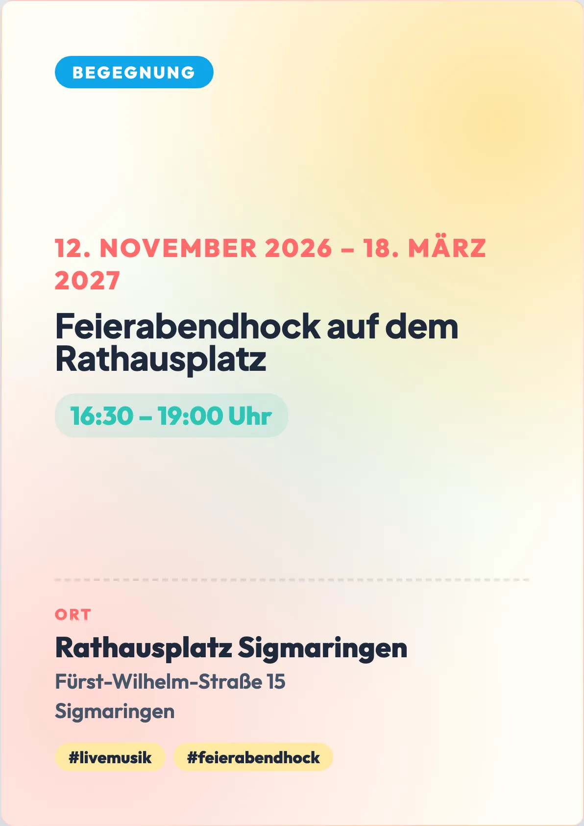Veranstaltungsflyer