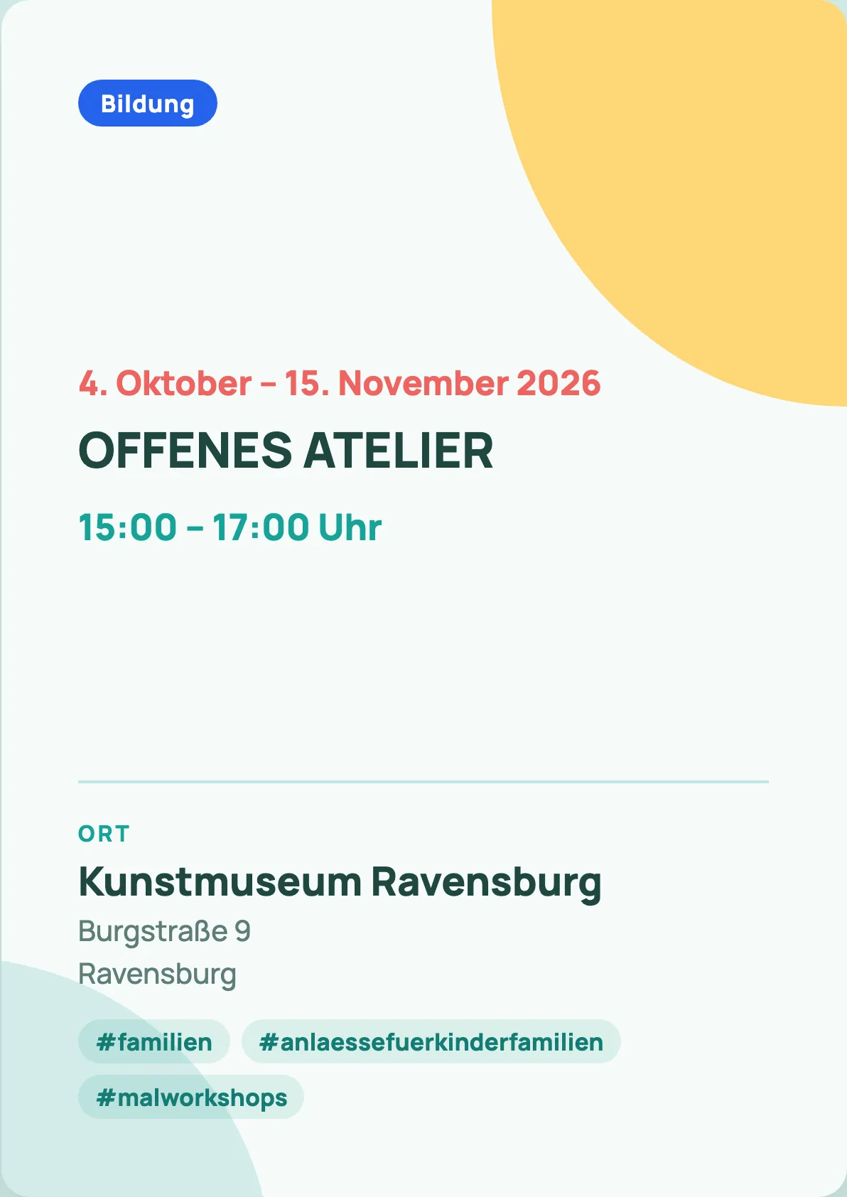 Veranstaltungsflyer