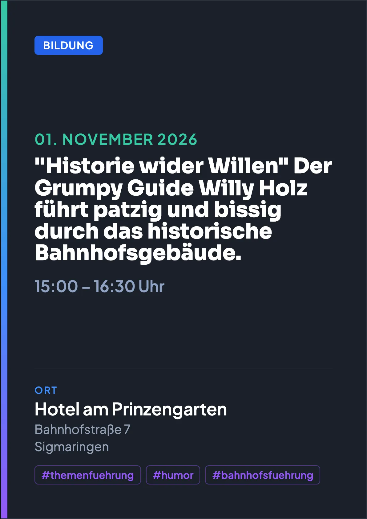 Veranstaltungsflyer