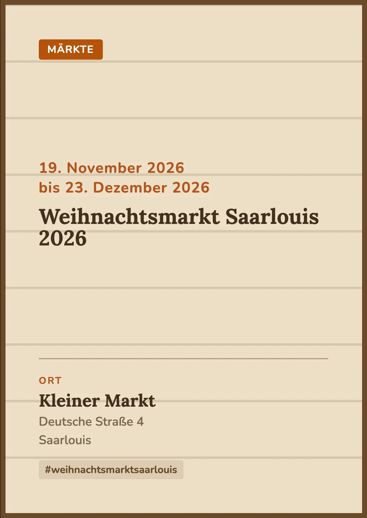 Veranstaltungsflyer