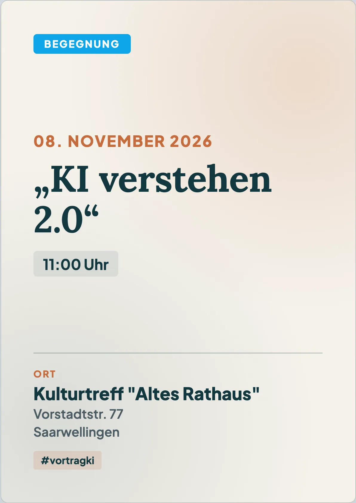Veranstaltungsflyer