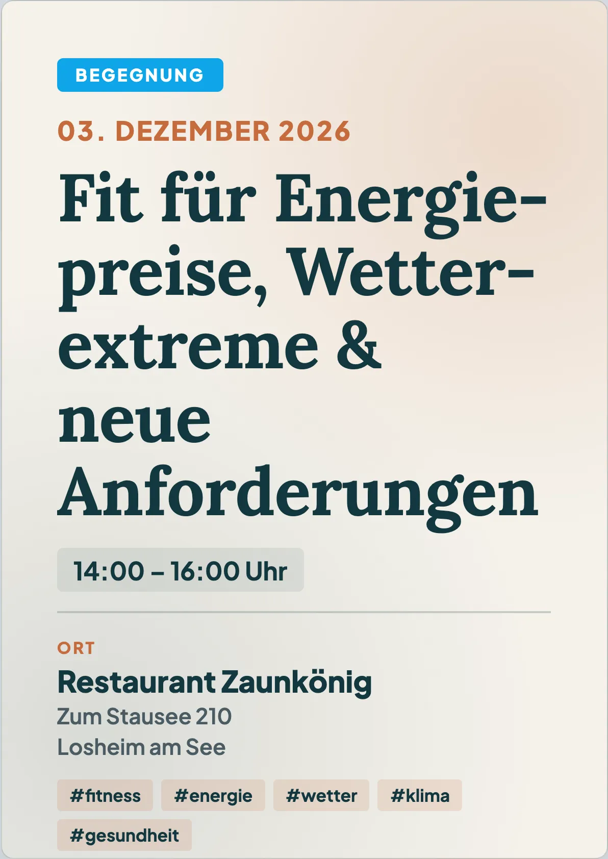 Veranstaltungsflyer