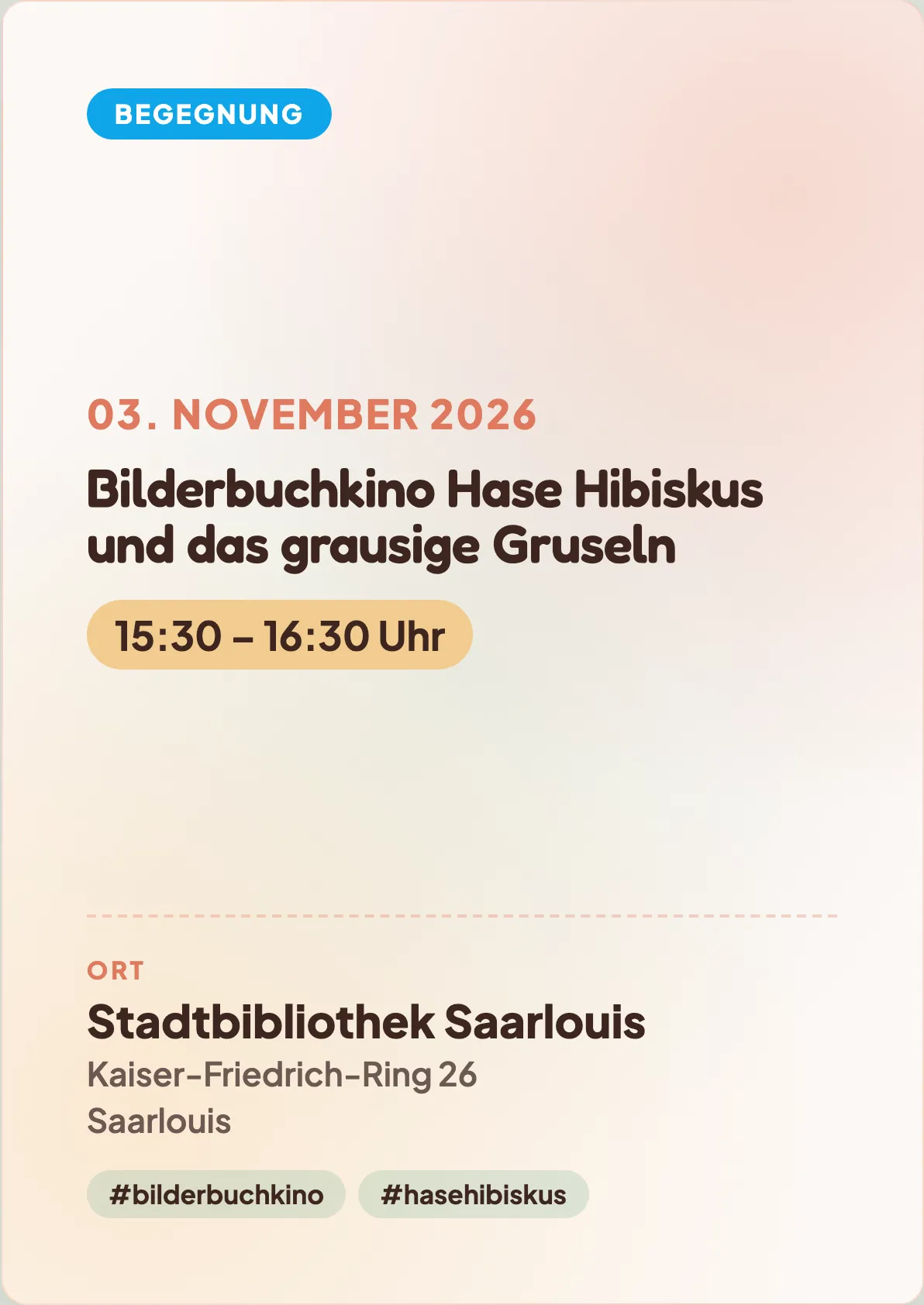 Veranstaltungsflyer
