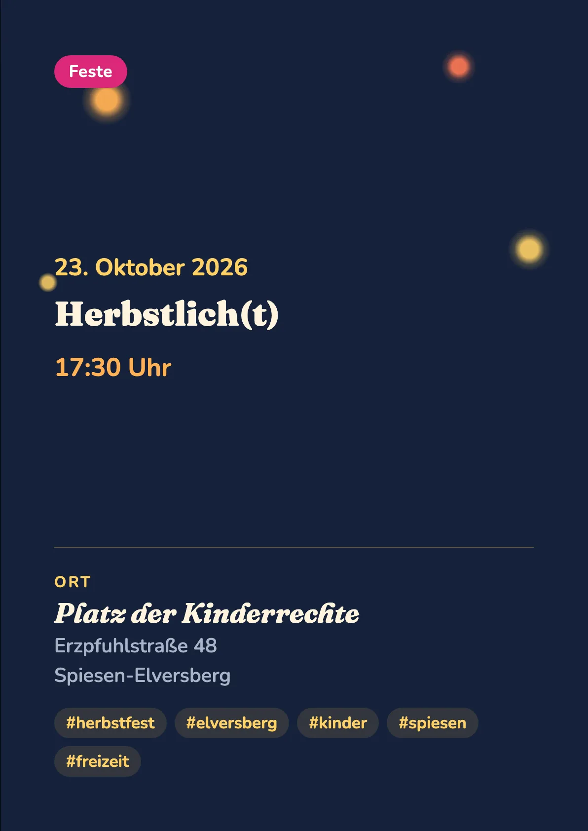 Veranstaltungsflyer