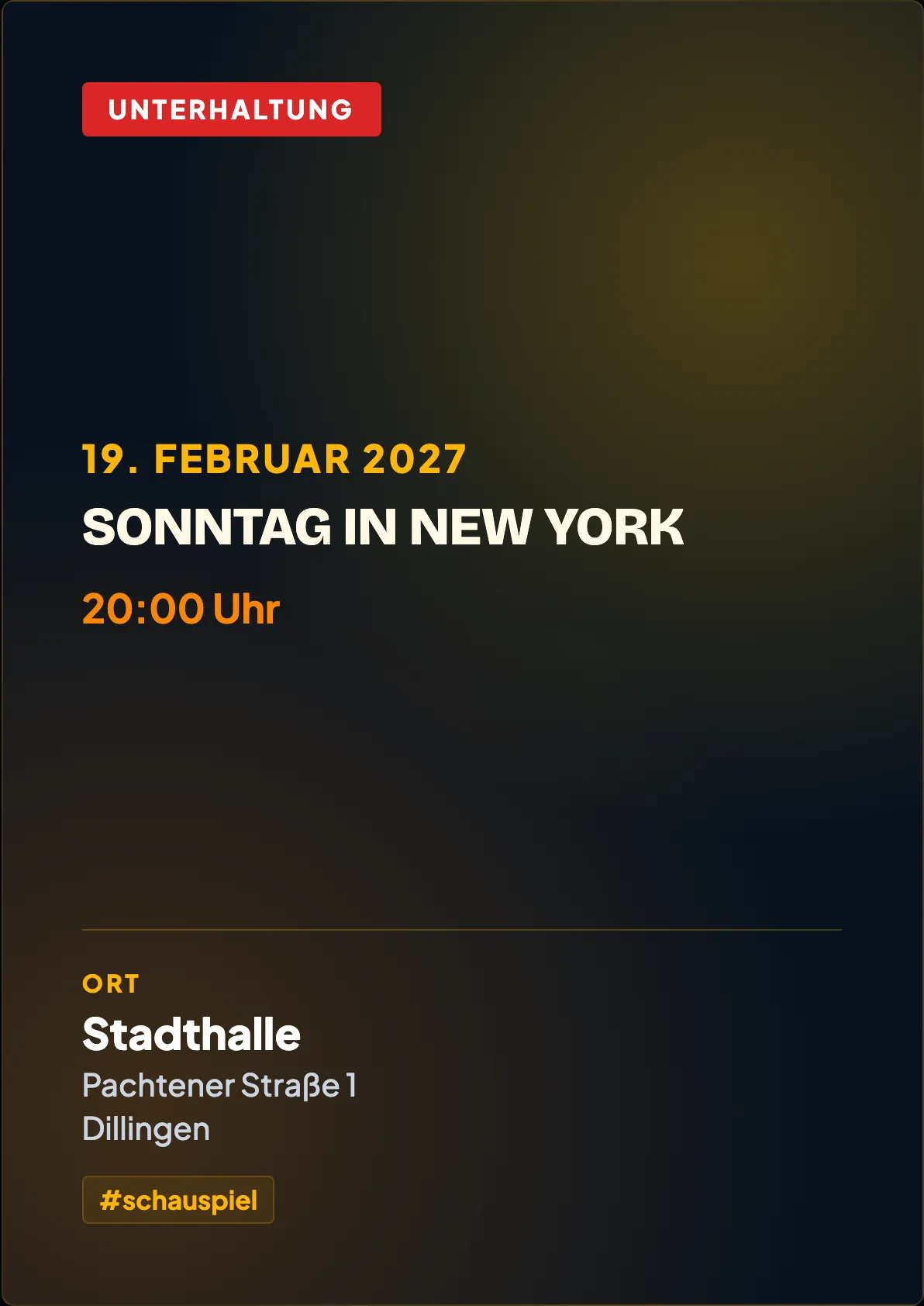 Veranstaltungsflyer