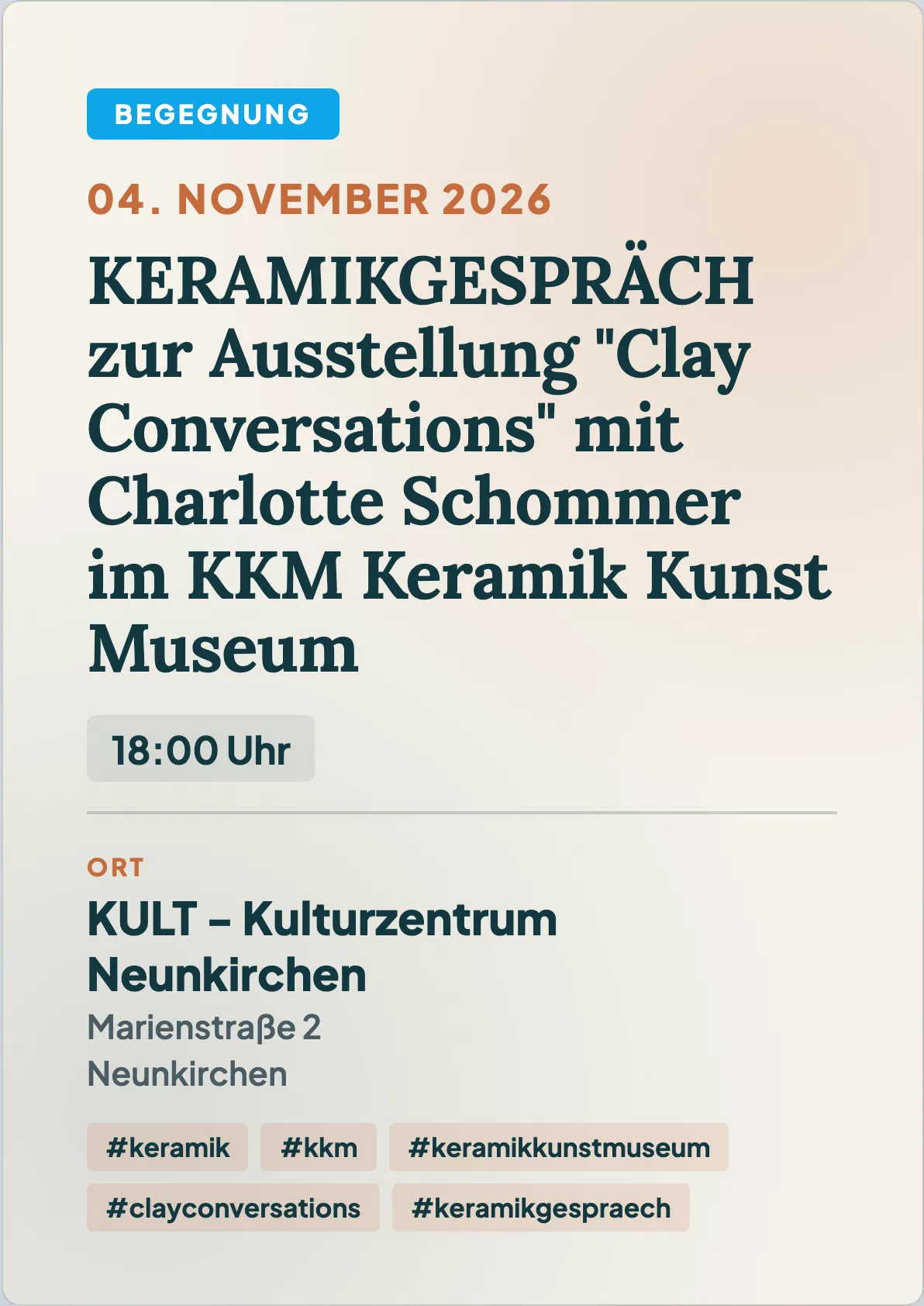 Veranstaltungsflyer