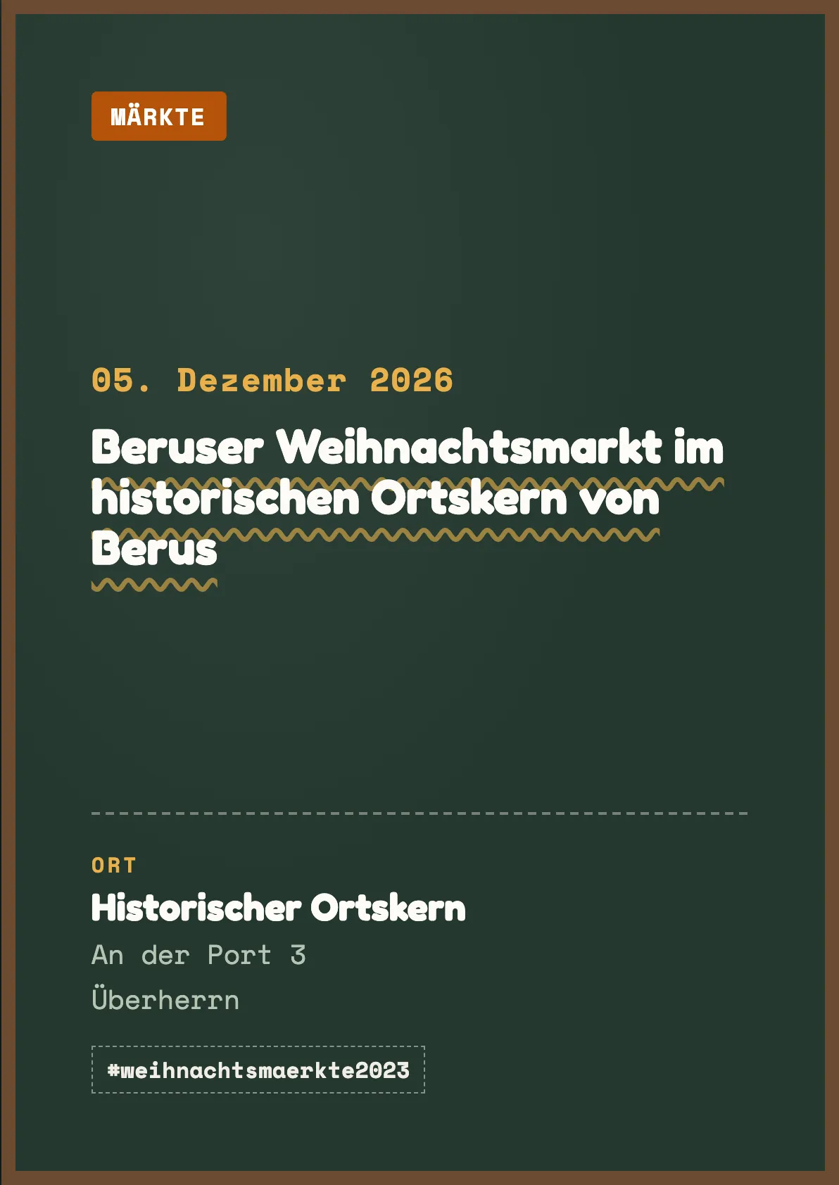 Veranstaltungsflyer