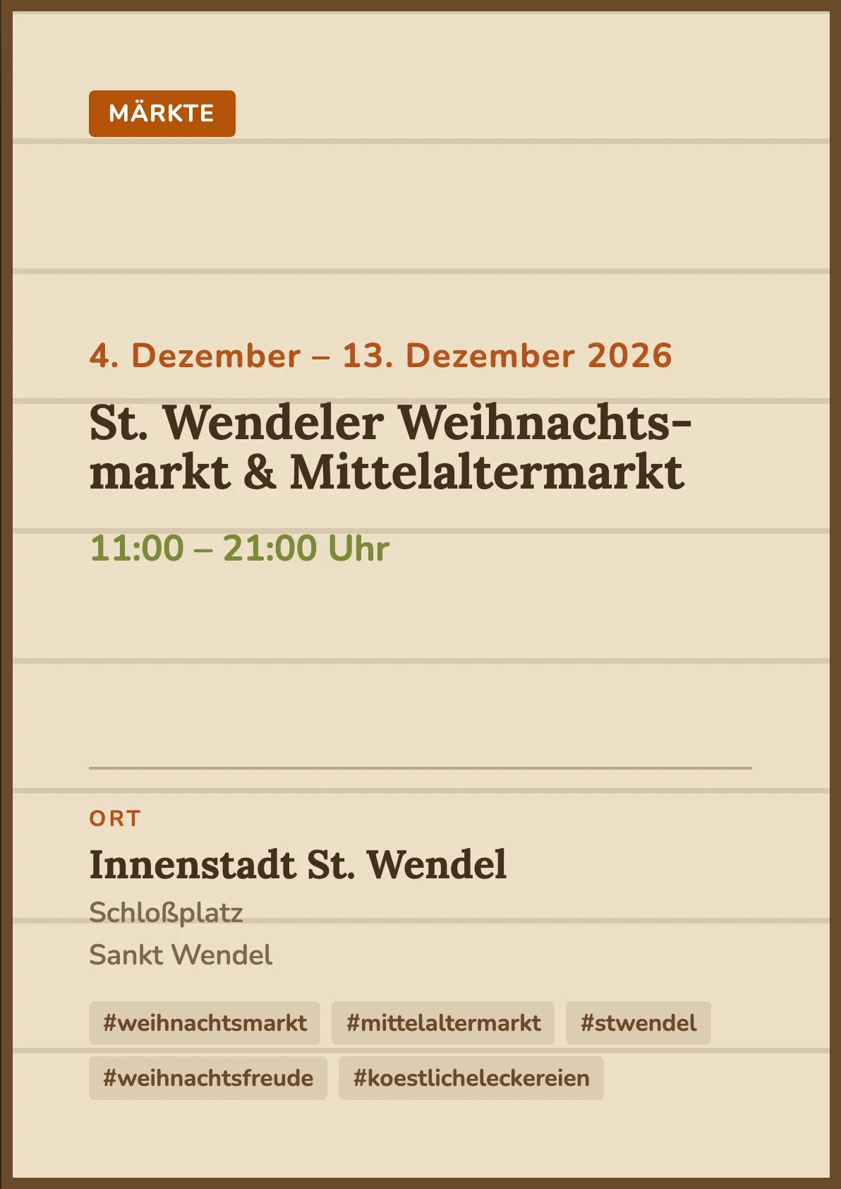 Veranstaltungsflyer