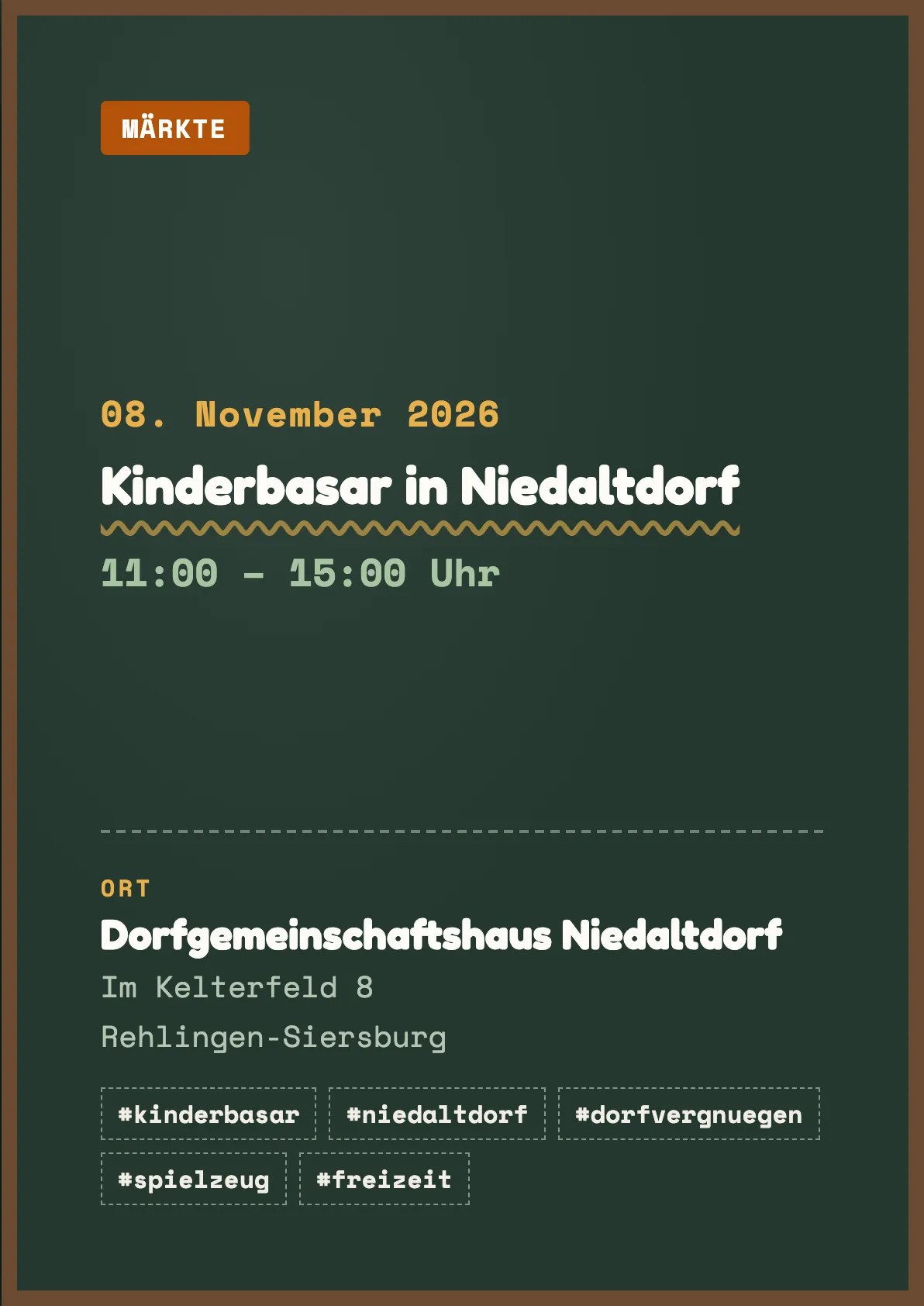 Veranstaltungsflyer