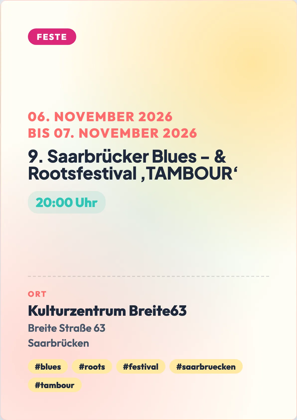 Veranstaltungsflyer