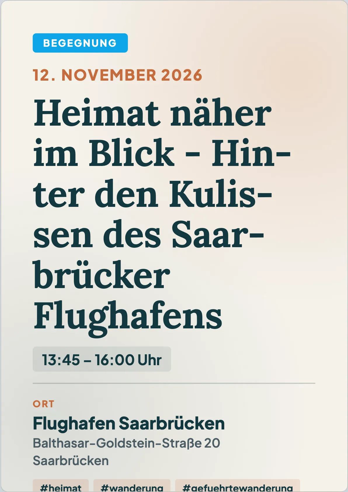Veranstaltungsflyer
