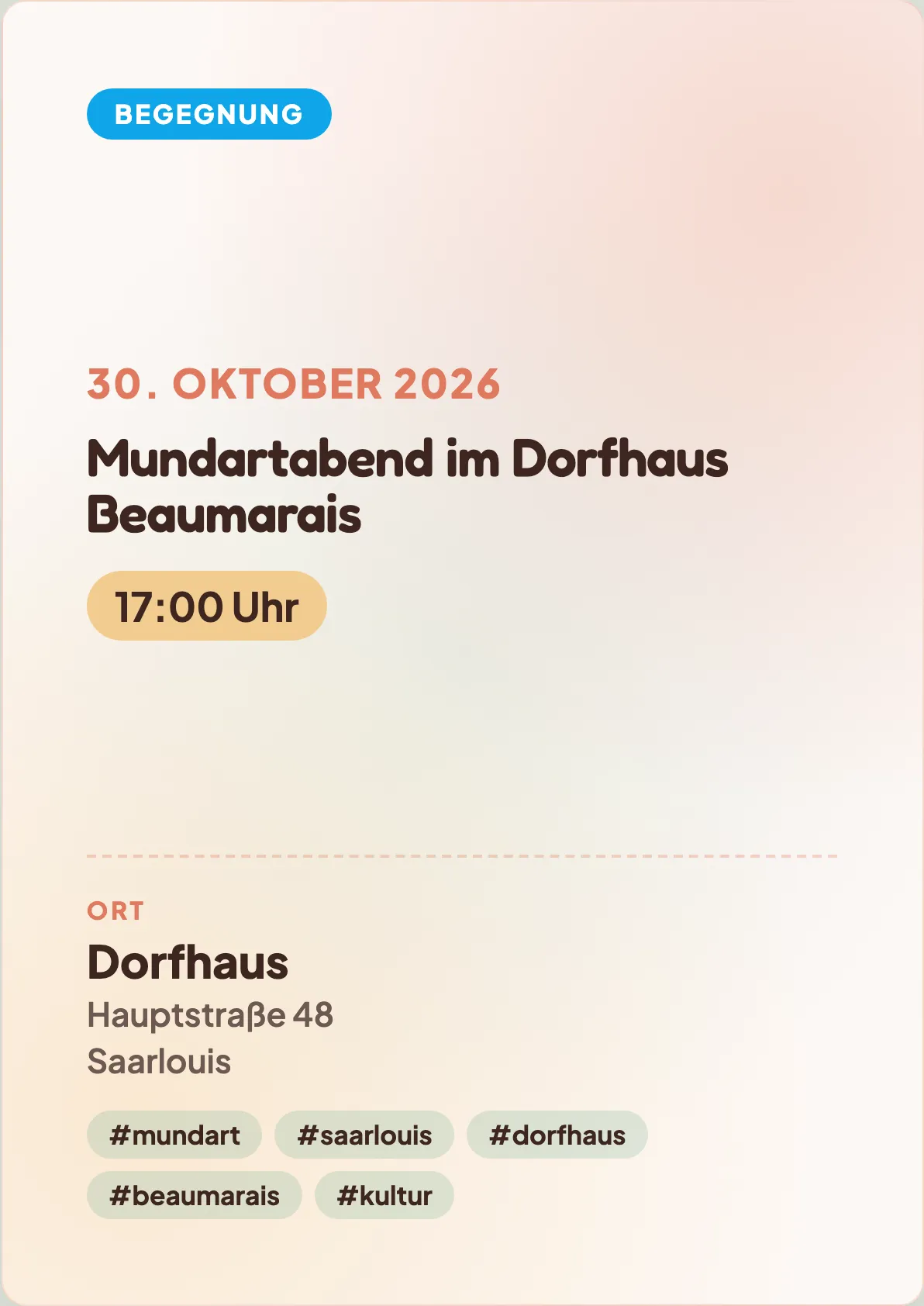 Veranstaltungsflyer