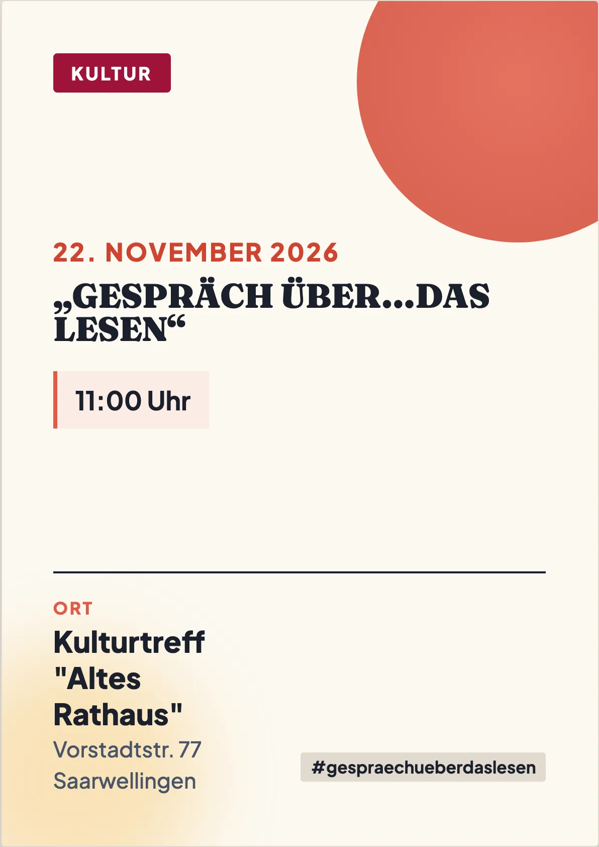 Veranstaltungsflyer