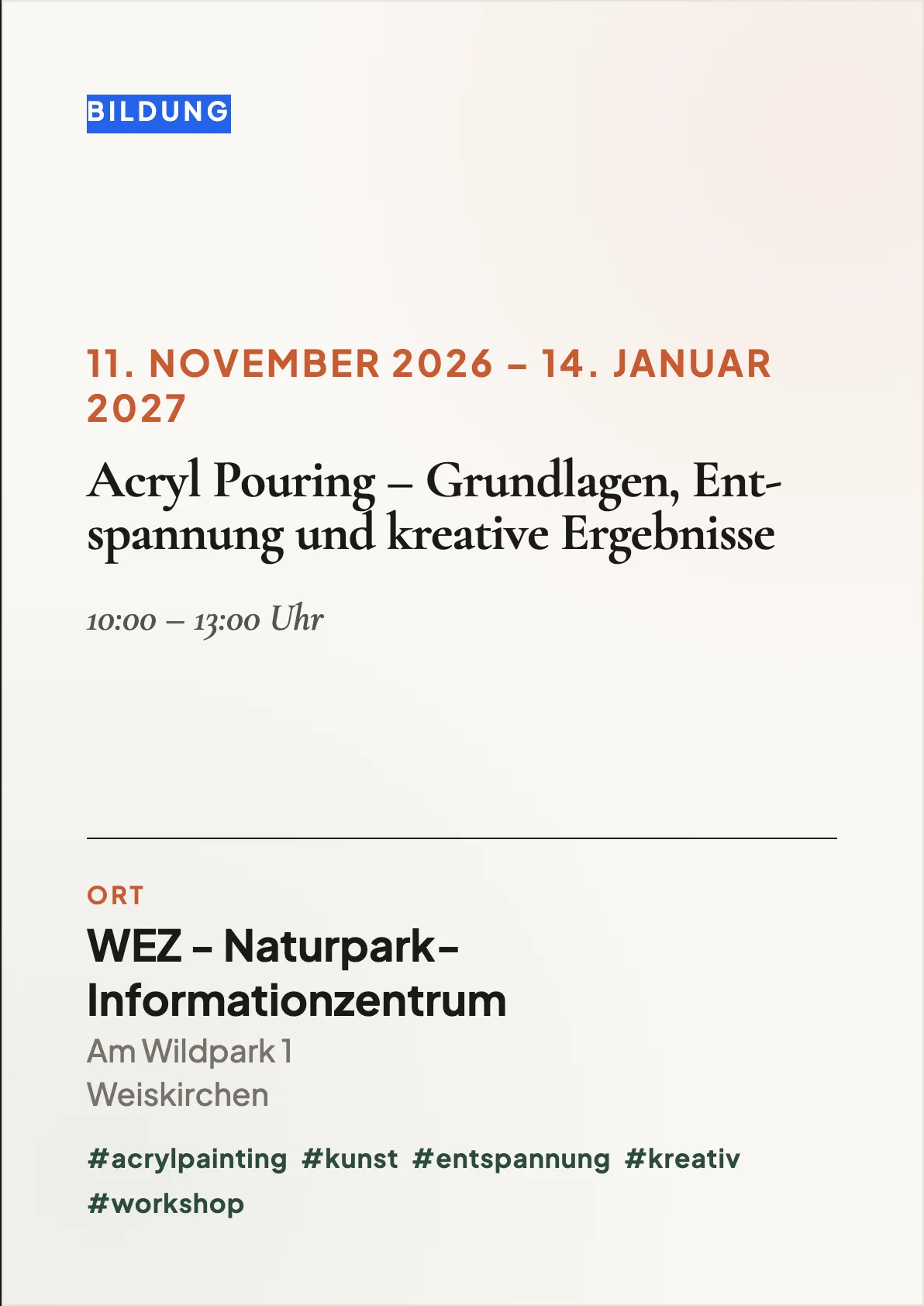 Veranstaltungsflyer