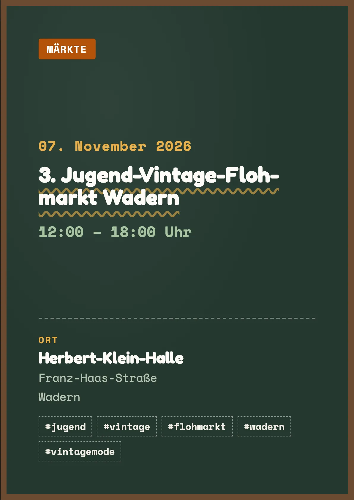 Veranstaltungsflyer