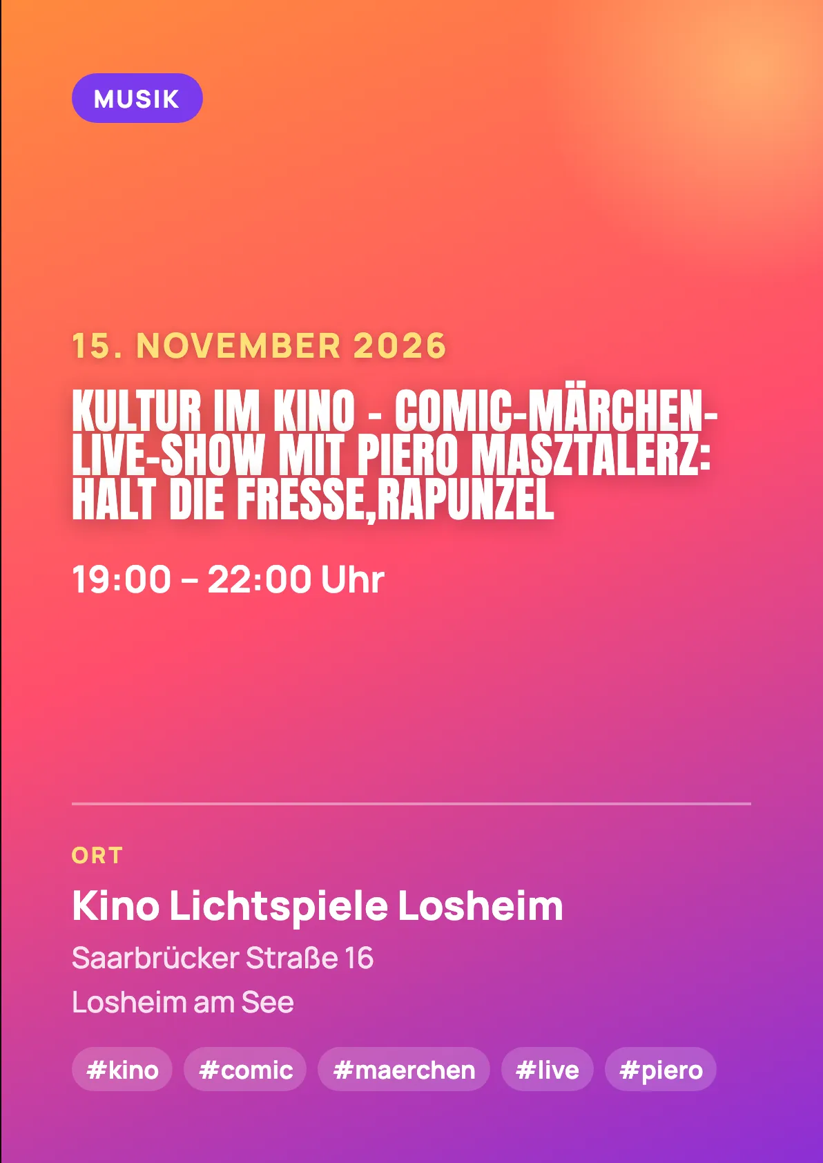 Veranstaltungsflyer