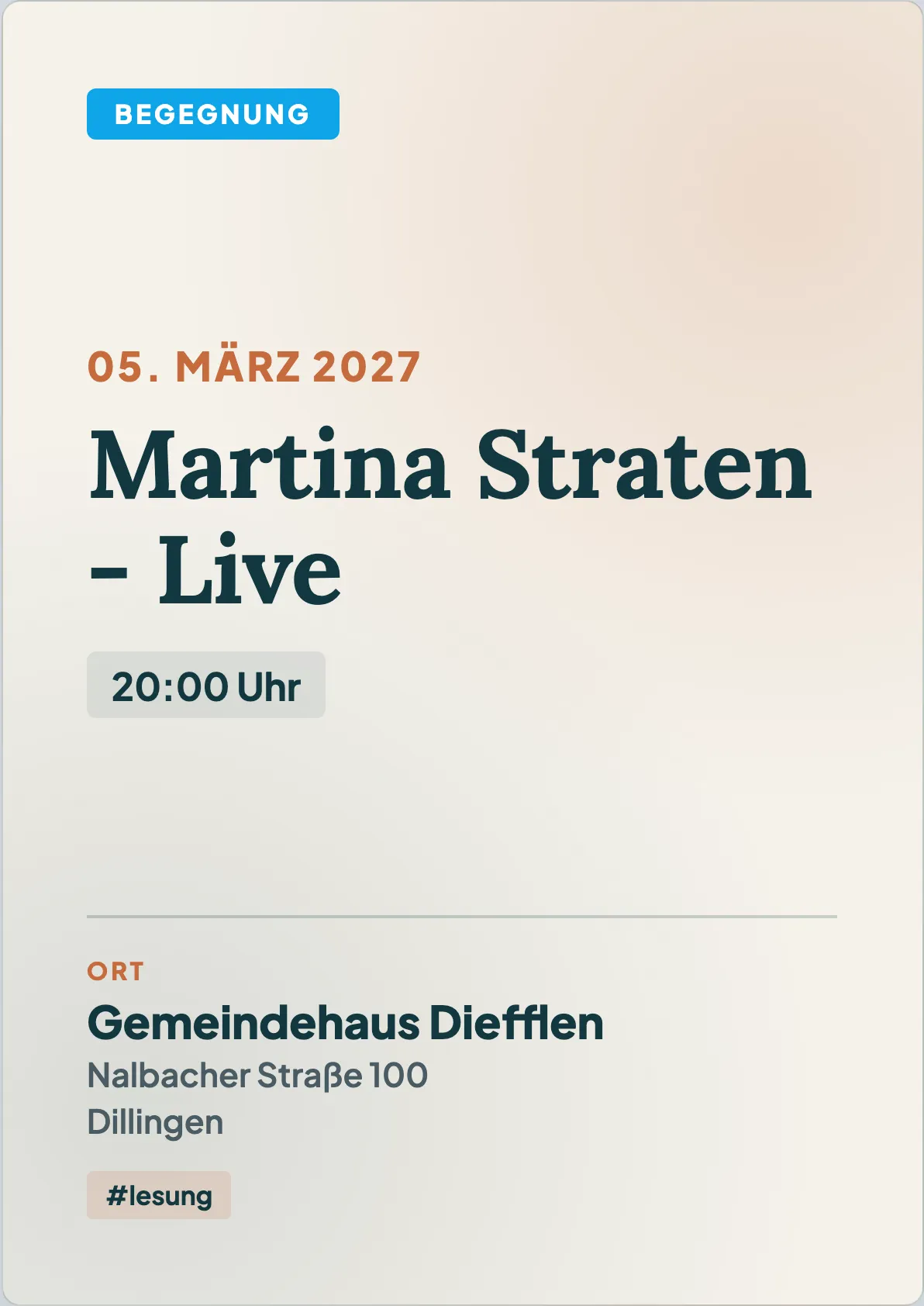 Veranstaltungsflyer