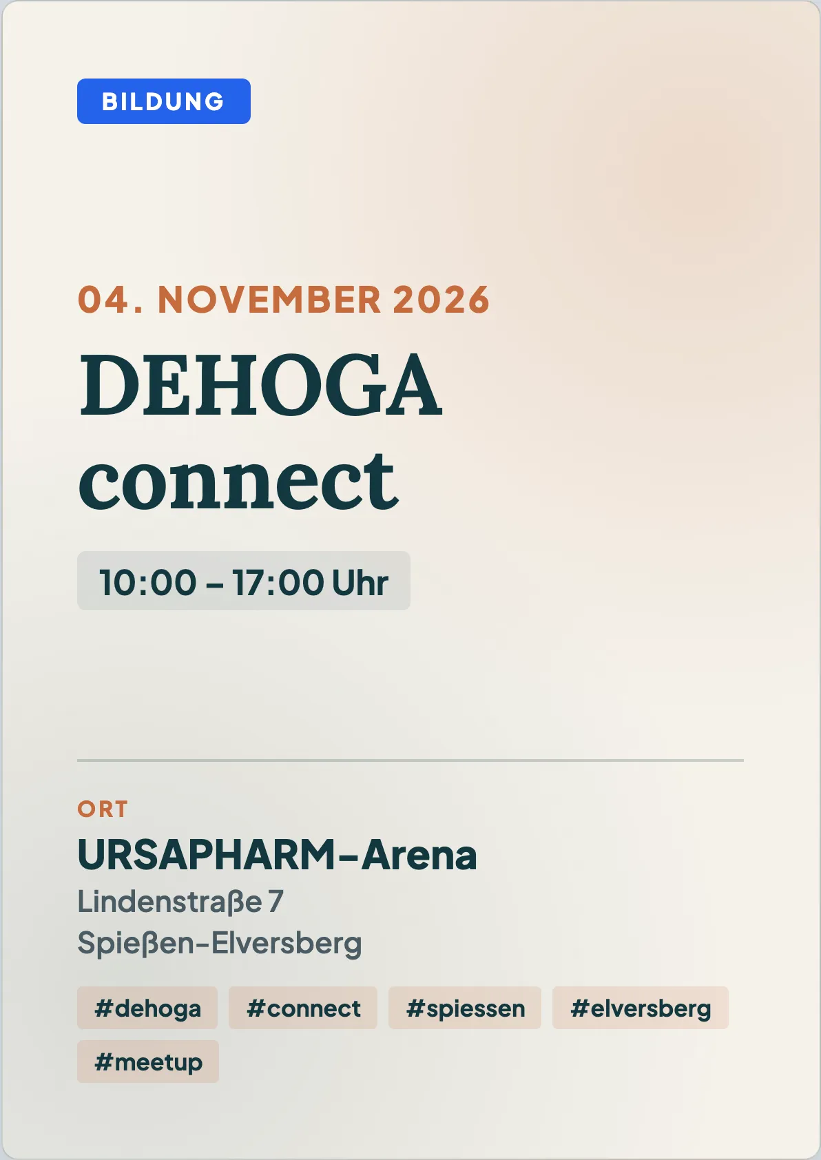 Veranstaltungsflyer