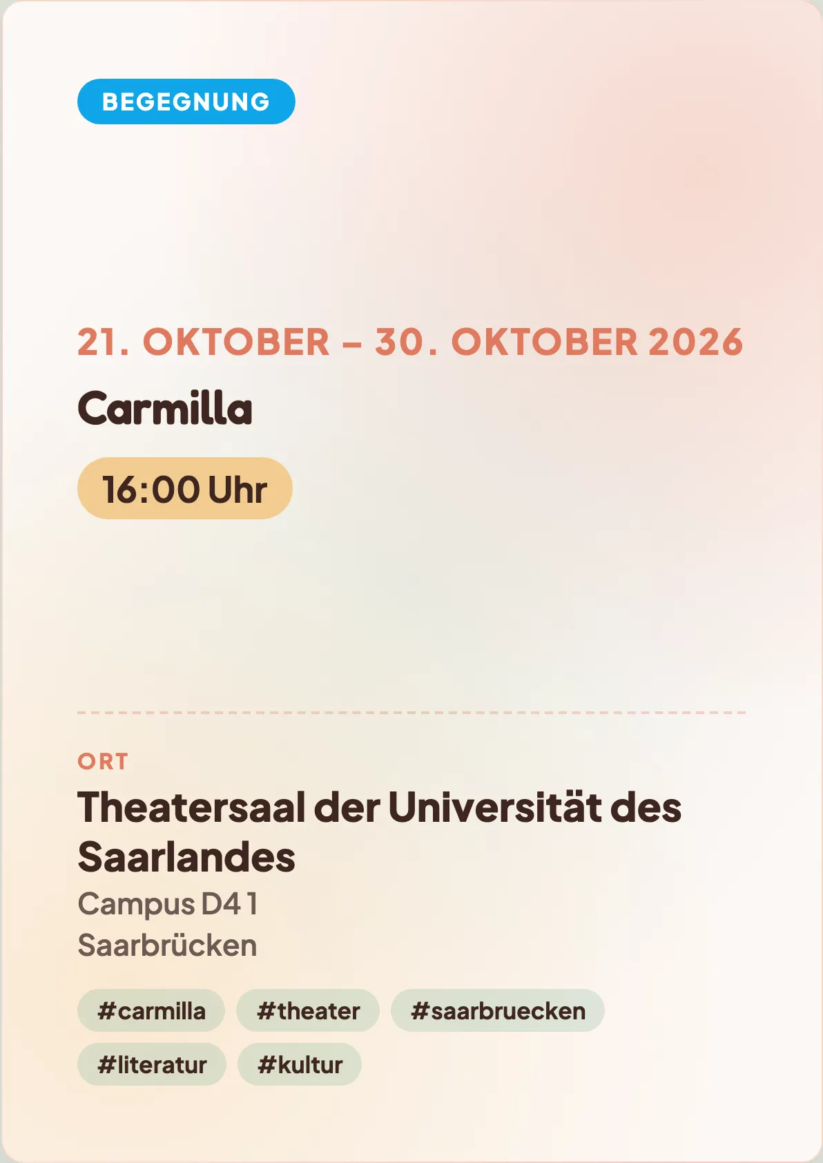 Veranstaltungsflyer