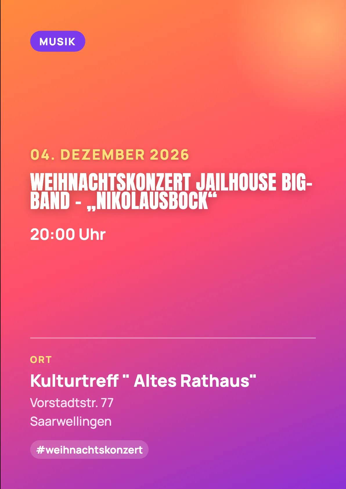 Veranstaltungsflyer