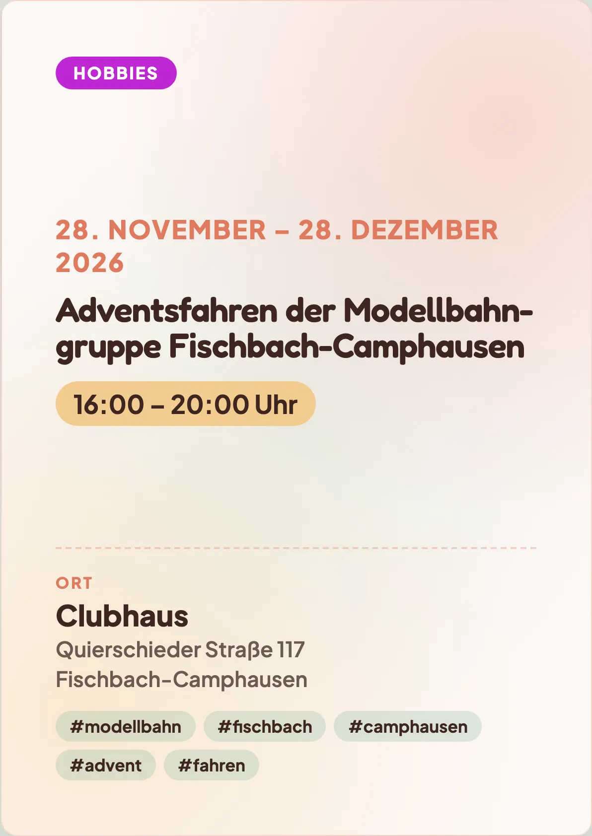Veranstaltungsflyer